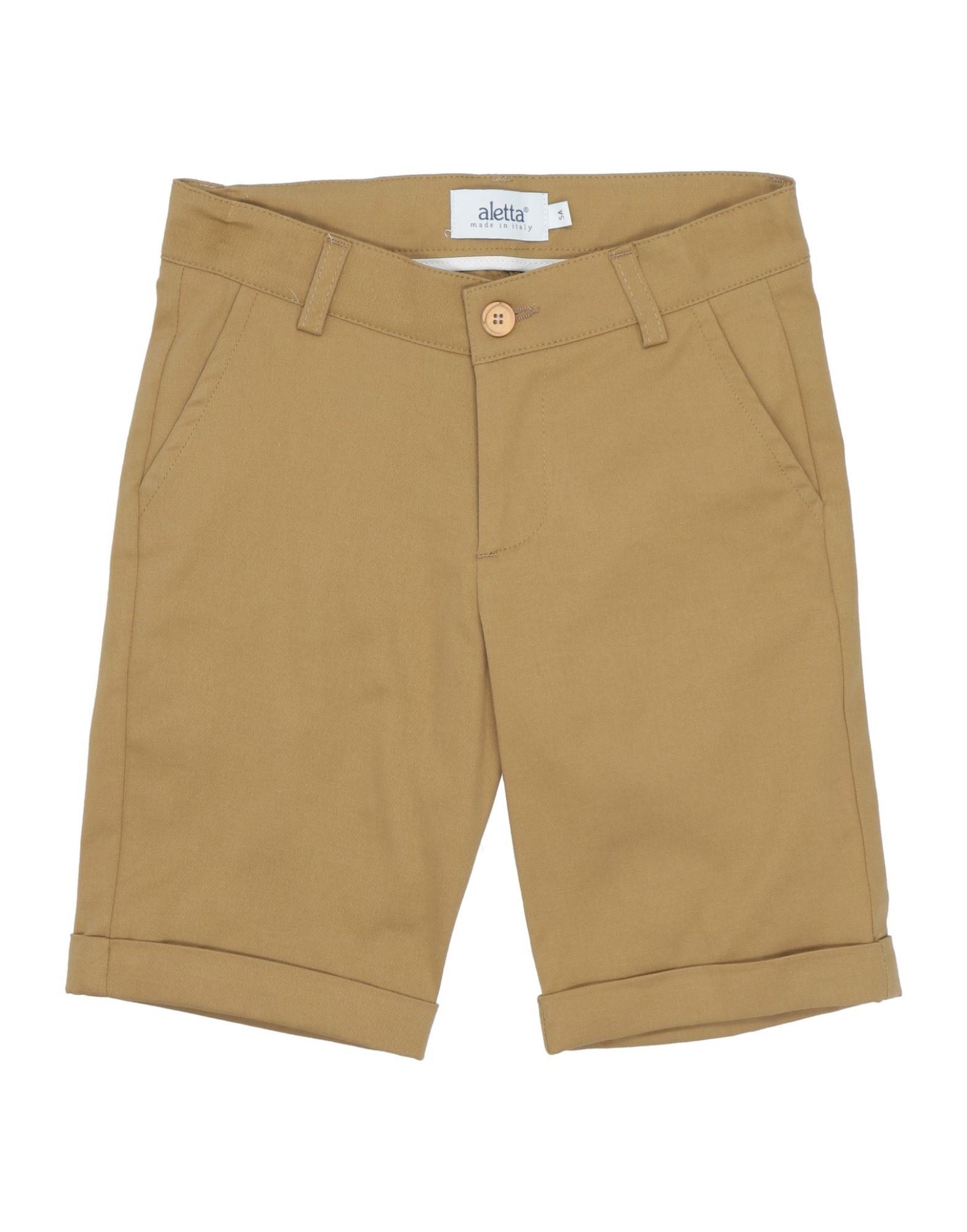 Aletta Kids'  Toddler Girl Shorts & Bermuda Shorts Camel Size 6 Cotton, Elastane In Beige