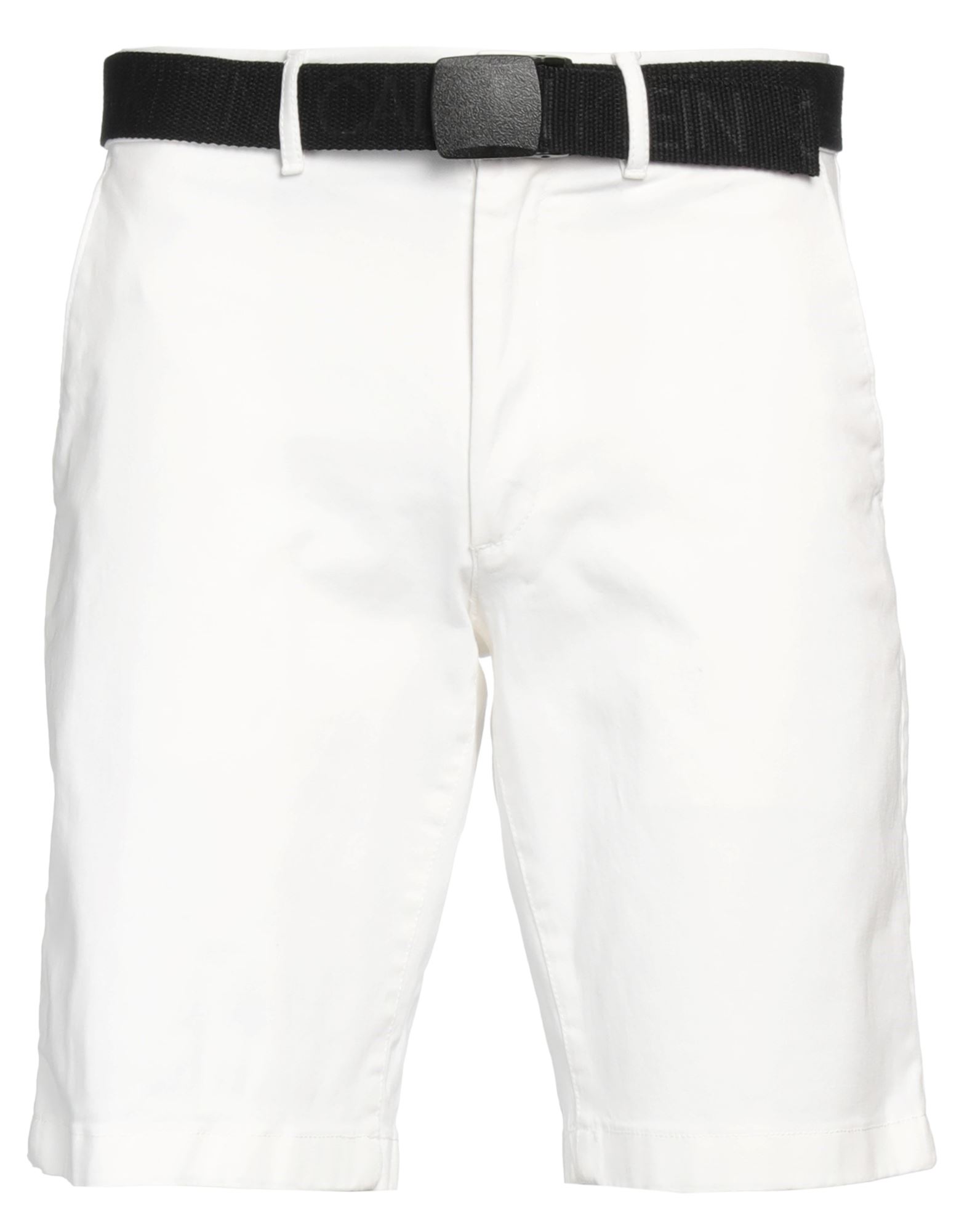 Calvin Klein Man Shorts & Bermuda Shorts White Size 30 Cotton, Elastane