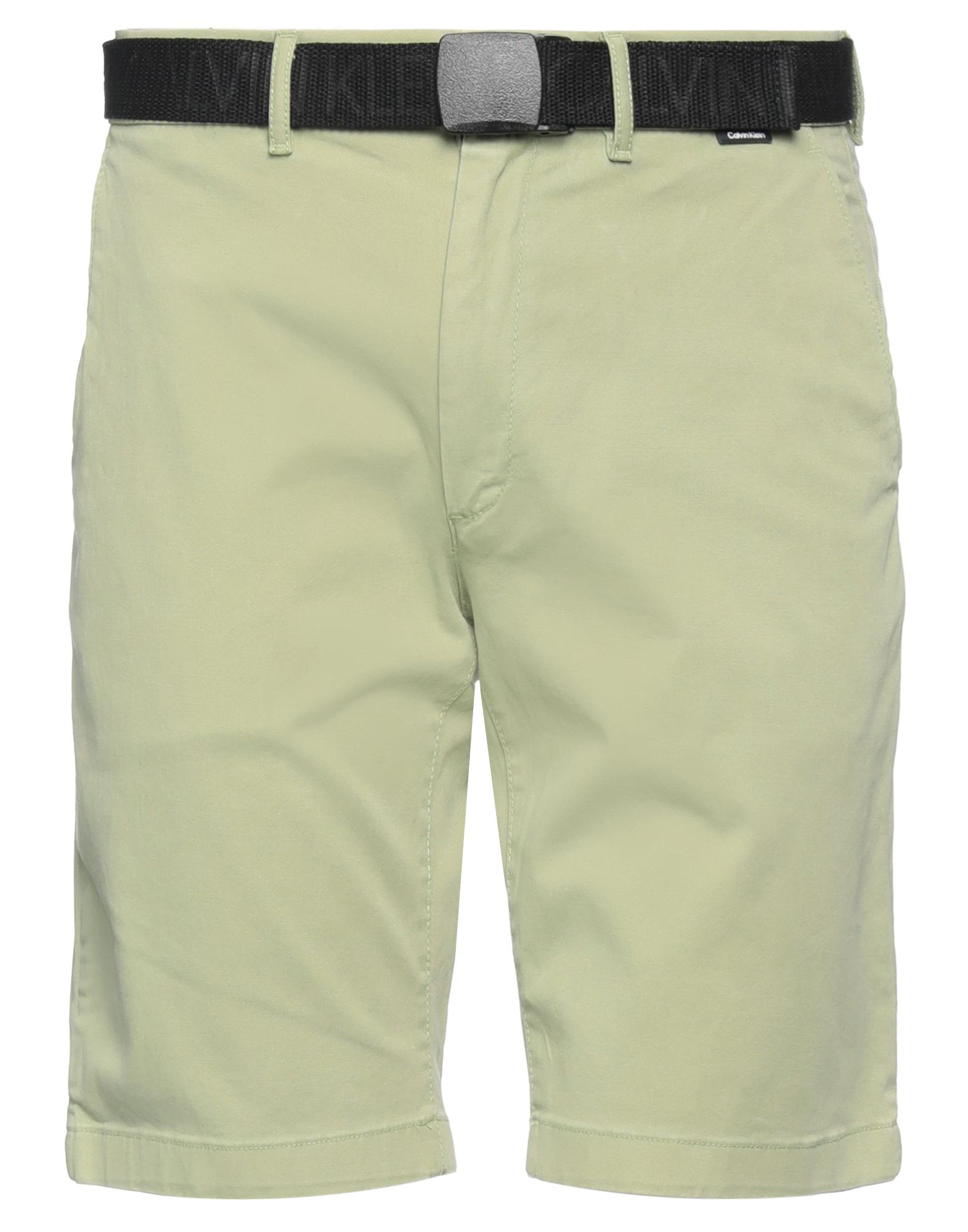 Calvin Klein Man Shorts & Bermuda Shorts Sage Green Size 30 Cotton, Elastane