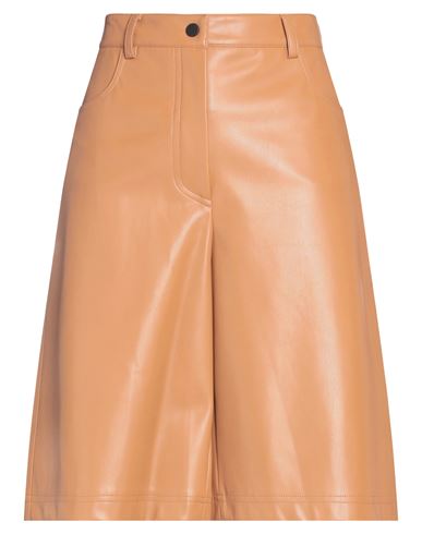 Liviana Conti Woman Shorts & Bermuda Shorts Light Brown Size 2 Cotton, Polyamide, Elastane In Beige