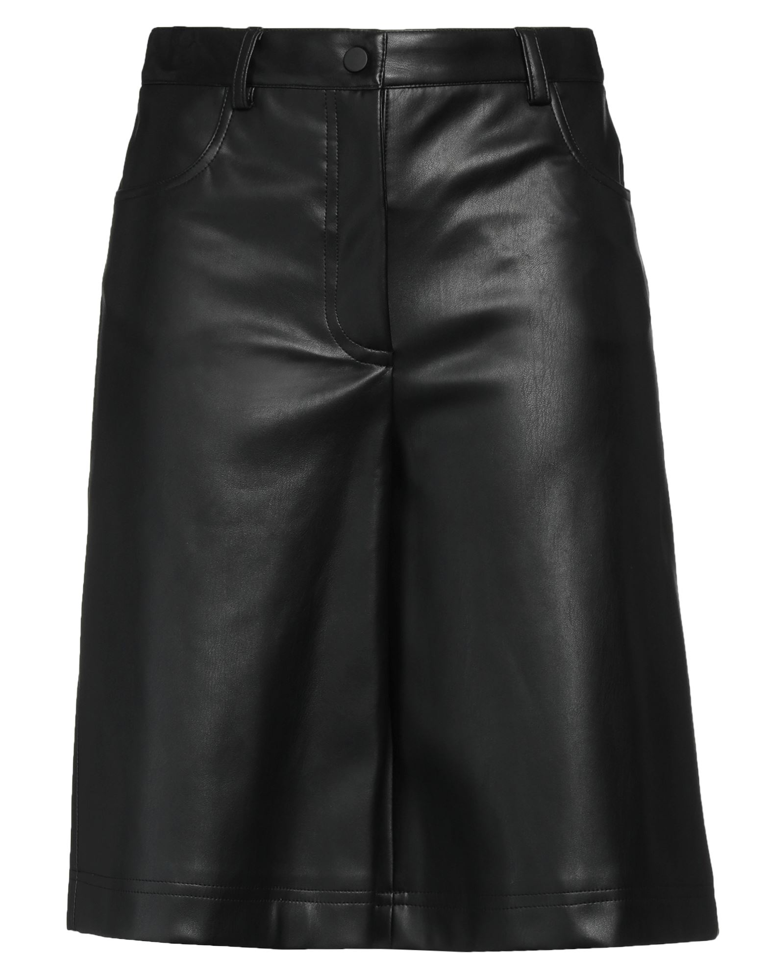Liviana Conti Woman Shorts & Bermuda Shorts Black Size 4 Polyurethane, Polyester