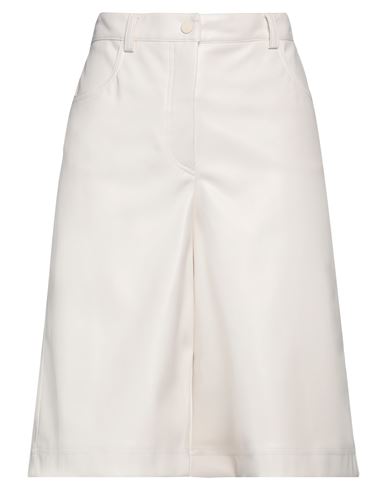 Liviana Conti Woman Shorts & Bermuda Shorts Ivory Size 2 Polyurethane, Polyester In White