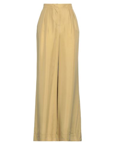 Alberta Ferretti Woman Pants Mustard Size 8 Silk In Yellow