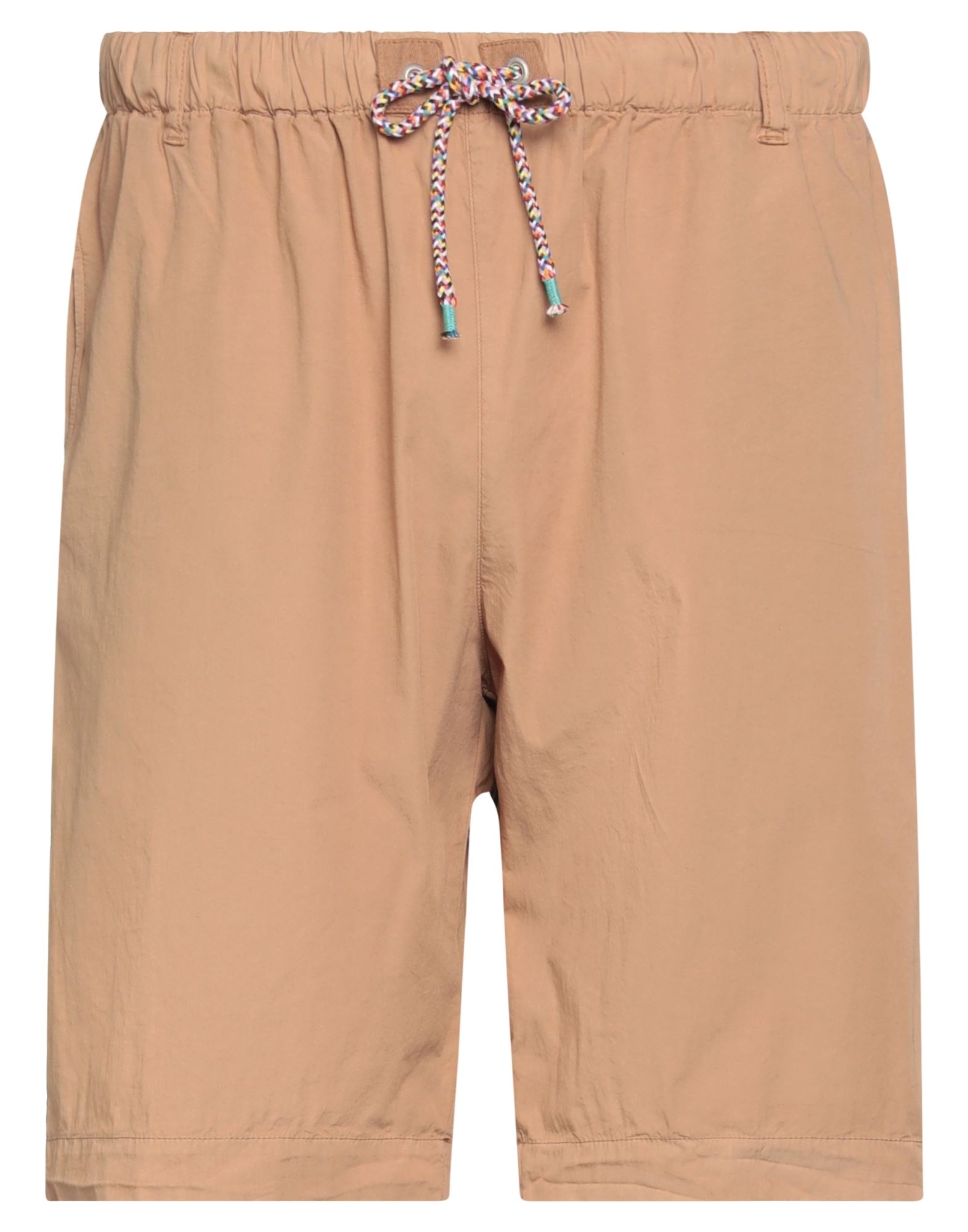 Madson Man Shorts & Bermuda Shorts Camel Size 34 Cotton, Polyamide, Elastane In Beige