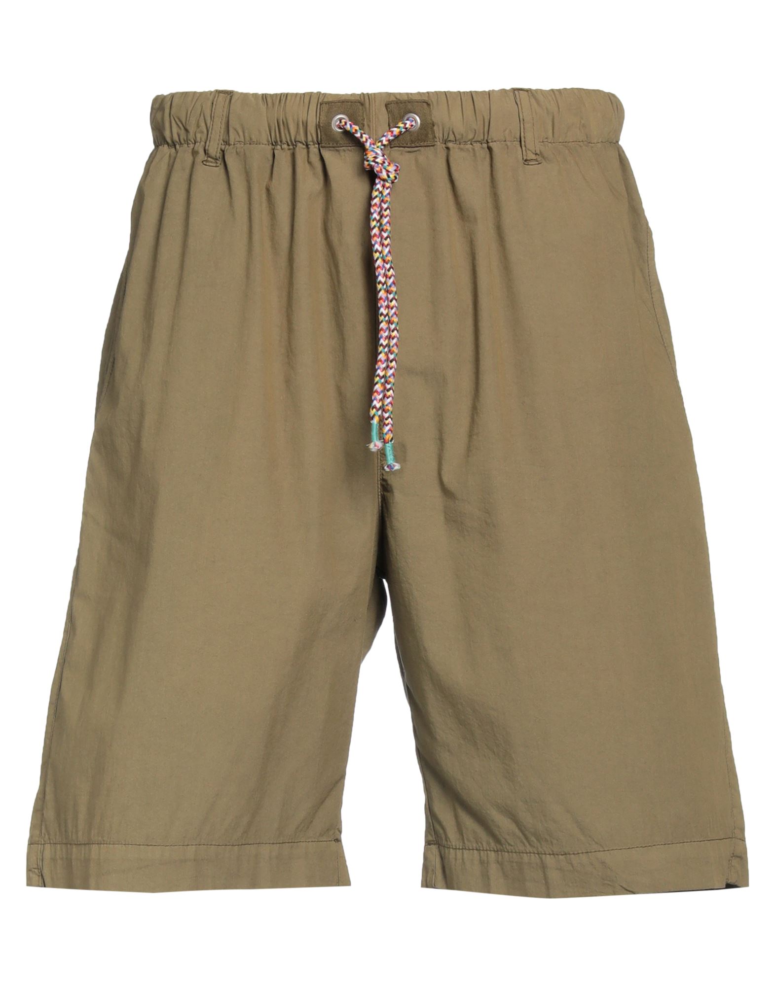 Madson Man Shorts & Bermuda Shorts Military Green Size 28 Cotton, Polyamide, Elastane