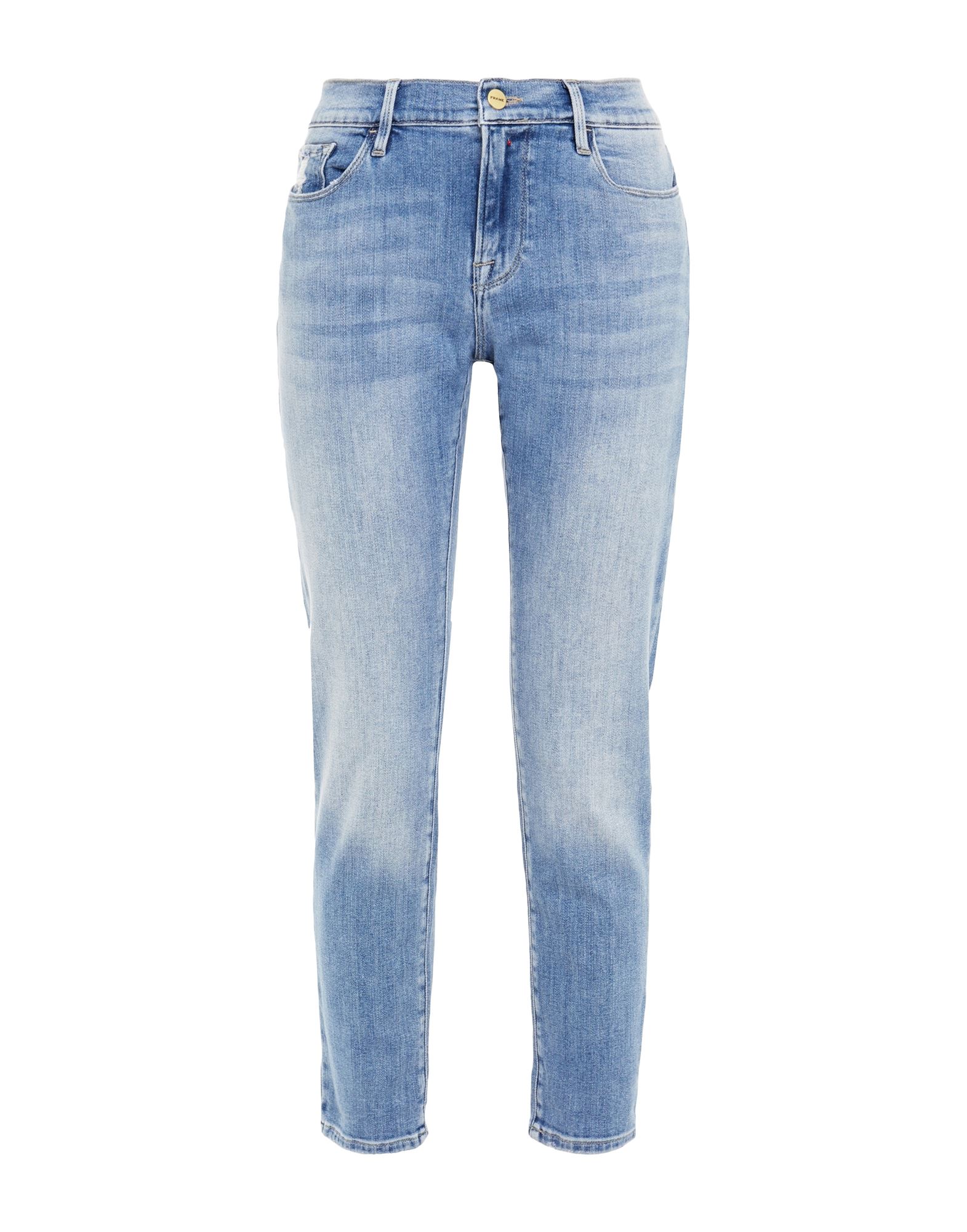 Shop Frame Woman Jeans Blue Size 32 Cotton, Modal, Elasterell-p, Elastane