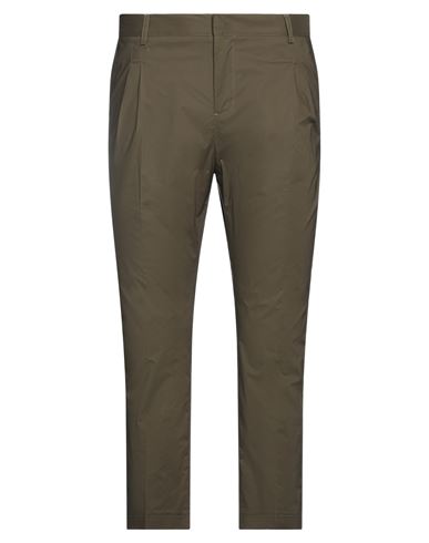 Grey Daniele Alessandrini Man Pants Military Green Size 36 Cotton, Elastane