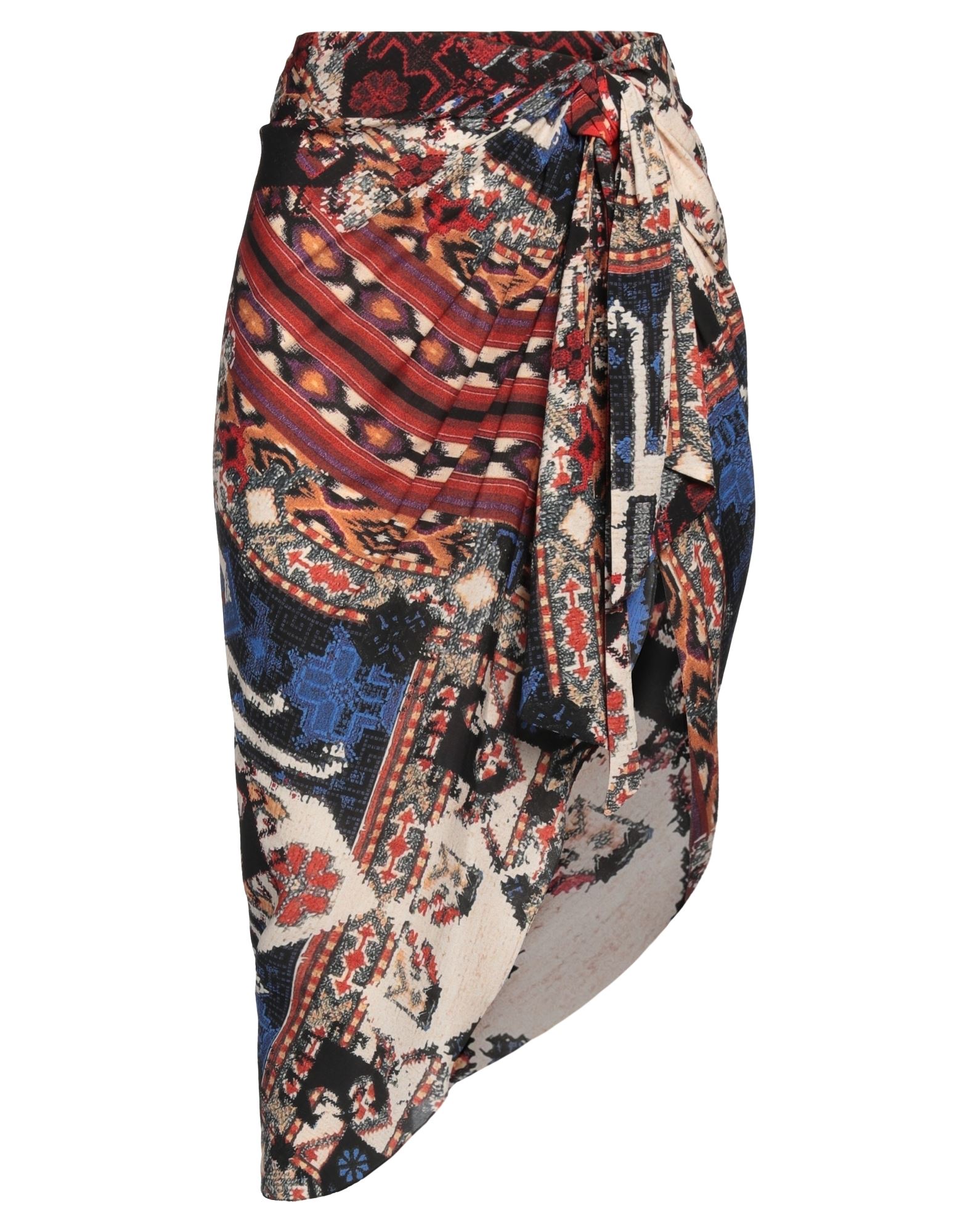 BALMAIN BALMAIN WOMAN MINI SKIRT RUST SIZE 10 VISCOSE