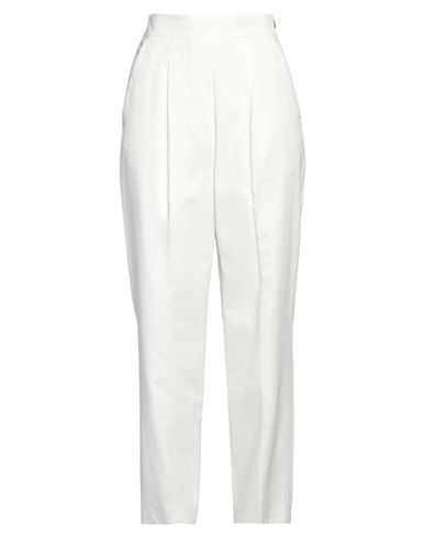 Woman Pants White Size 26 Cotton, Elastomultiester, Elastane