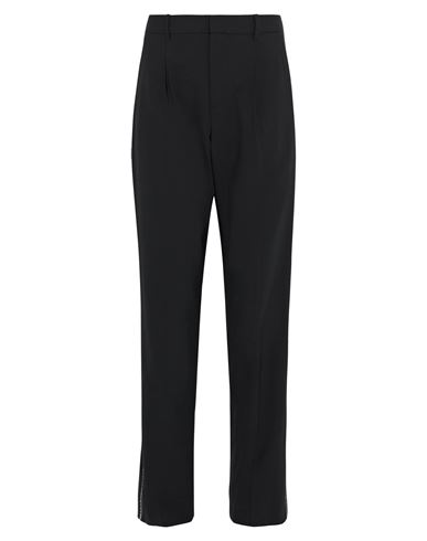 Area Woman Pants Black Size 4 Polyester, Wool, Elastane