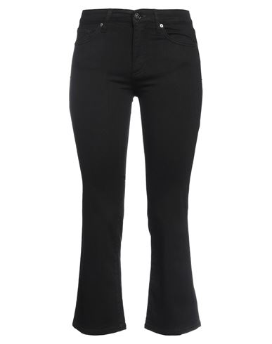 Armani Exchange Woman Cropped Pants Black Size 26 Cotton, Elastomultiester, Elastane