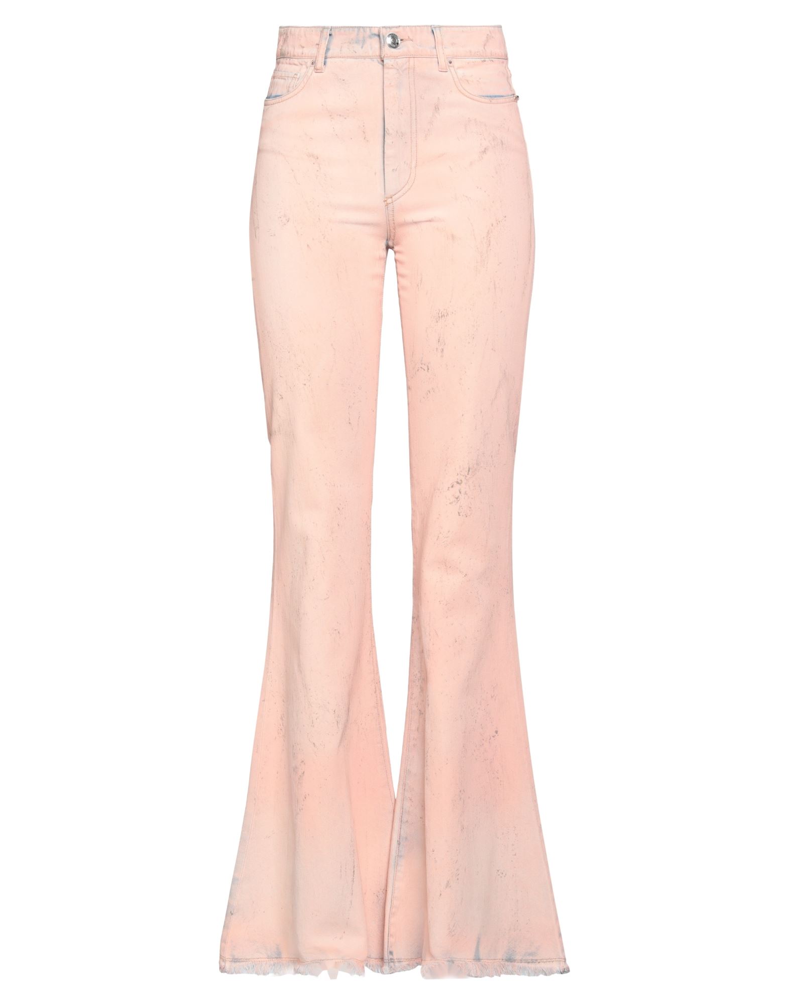 Shop Sportmax Woman Jeans Salmon Pink Size 30 Cotton