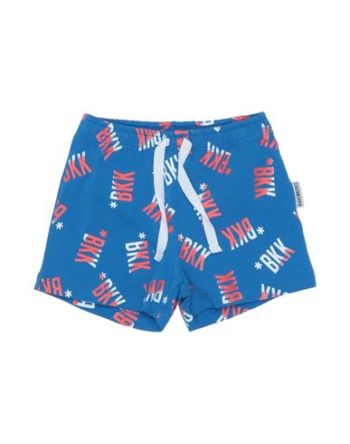 Shop Bikkembergs Newborn Boy Shorts & Bermuda Shorts Blue Size 0 Cotton, Elastane