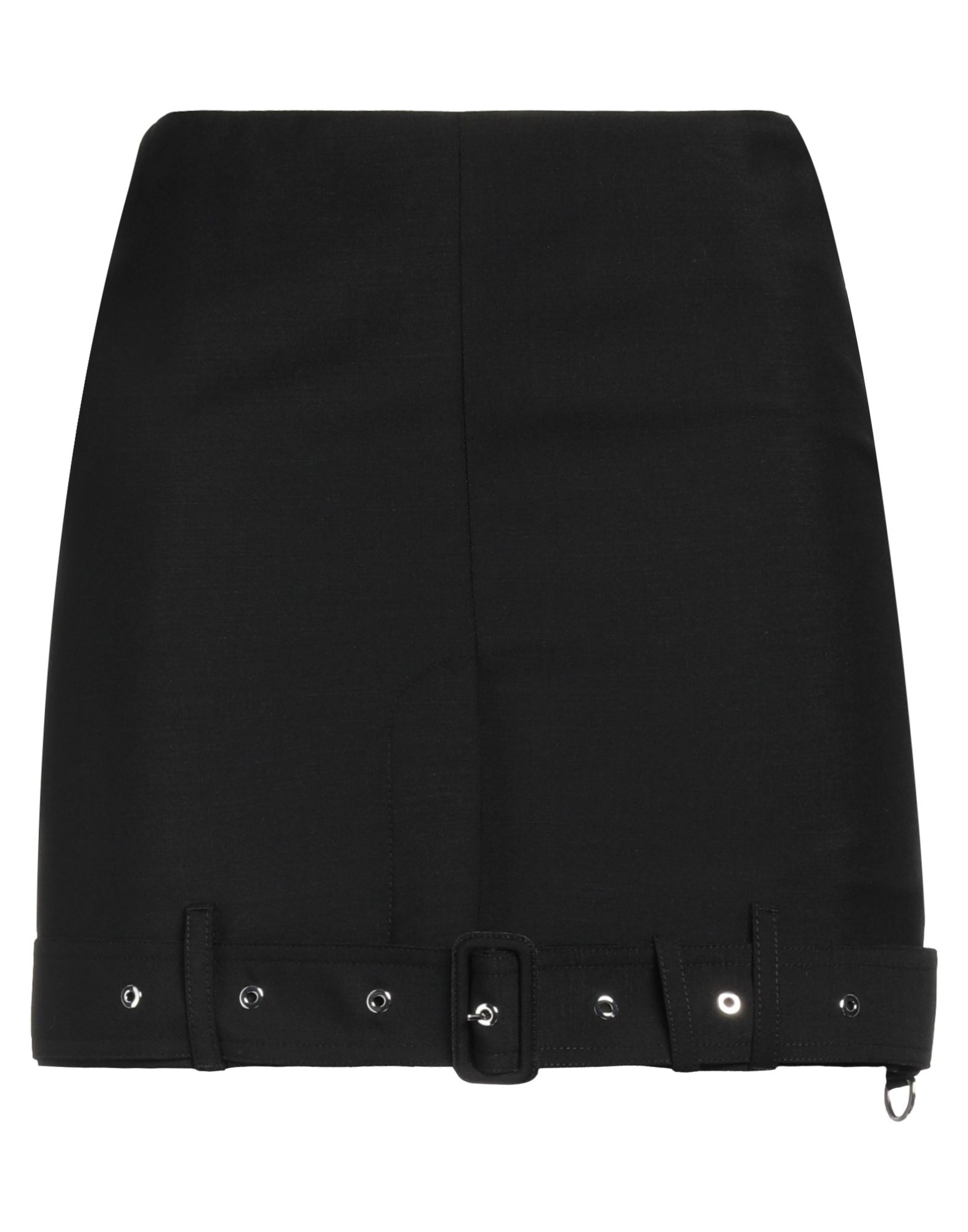 Burberry Eyelet Embellished High Waist Mini Skirt In Black