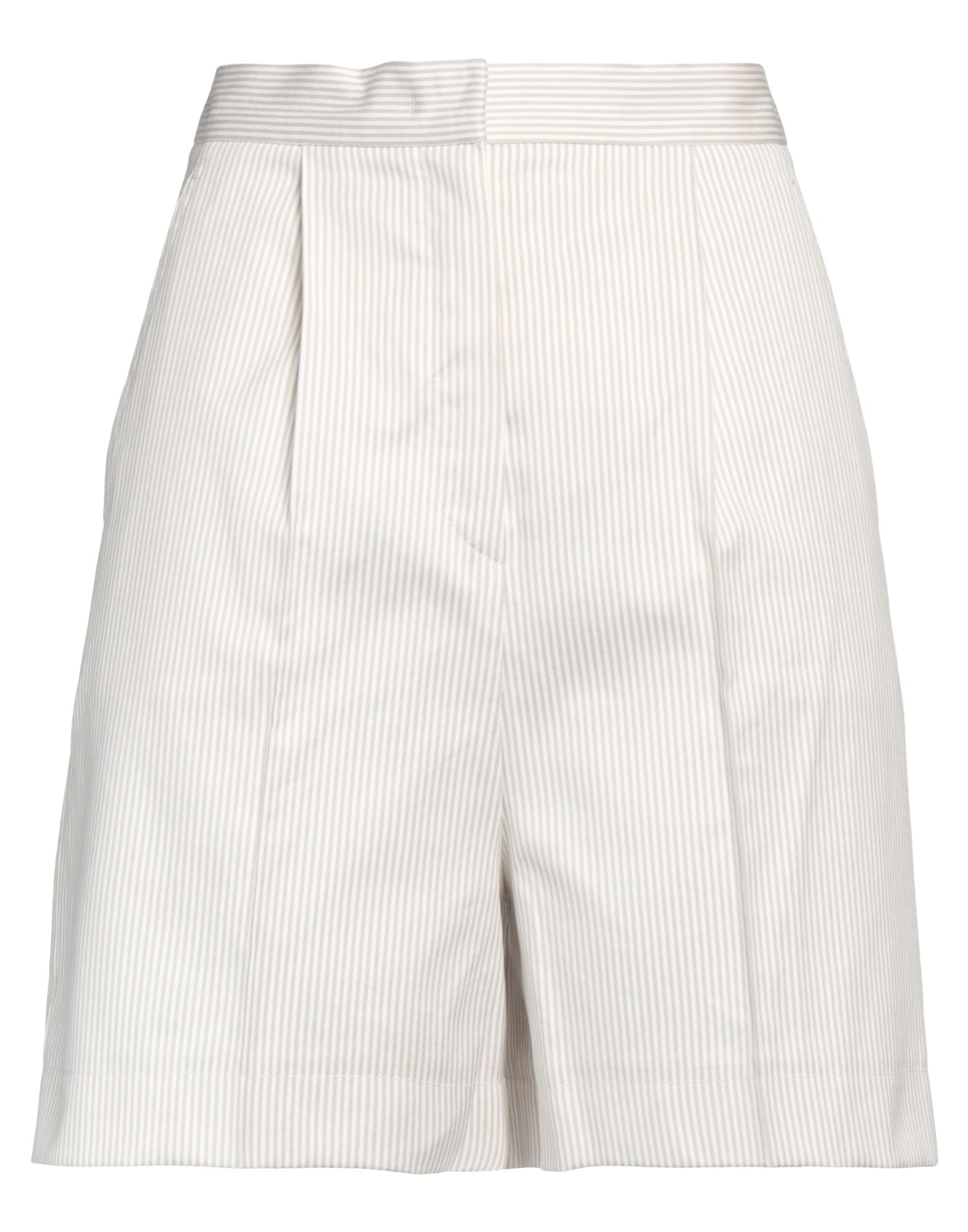 Max Mara Woman Shorts & Bermuda Shorts White Size 6 Cotton, Silk