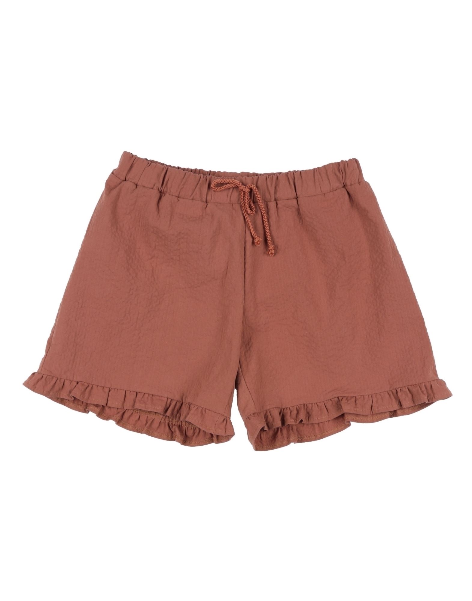 Aletta Kids'  Toddler Girl Shorts & Bermuda Shorts Brown Size 4 Cotton, Elastane