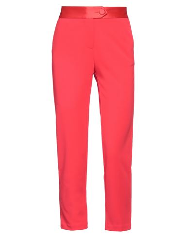 Imperial Woman Pants Coral Size Xs Polyester, Elastane In Red