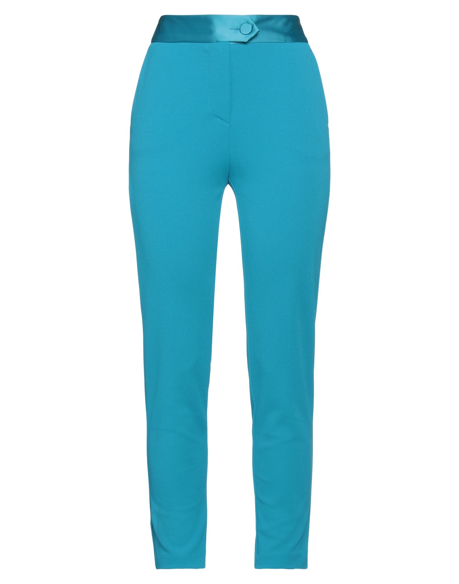 Imperial Woman Pants Turquoise Size L Polyester, Elastane In Turquoise
