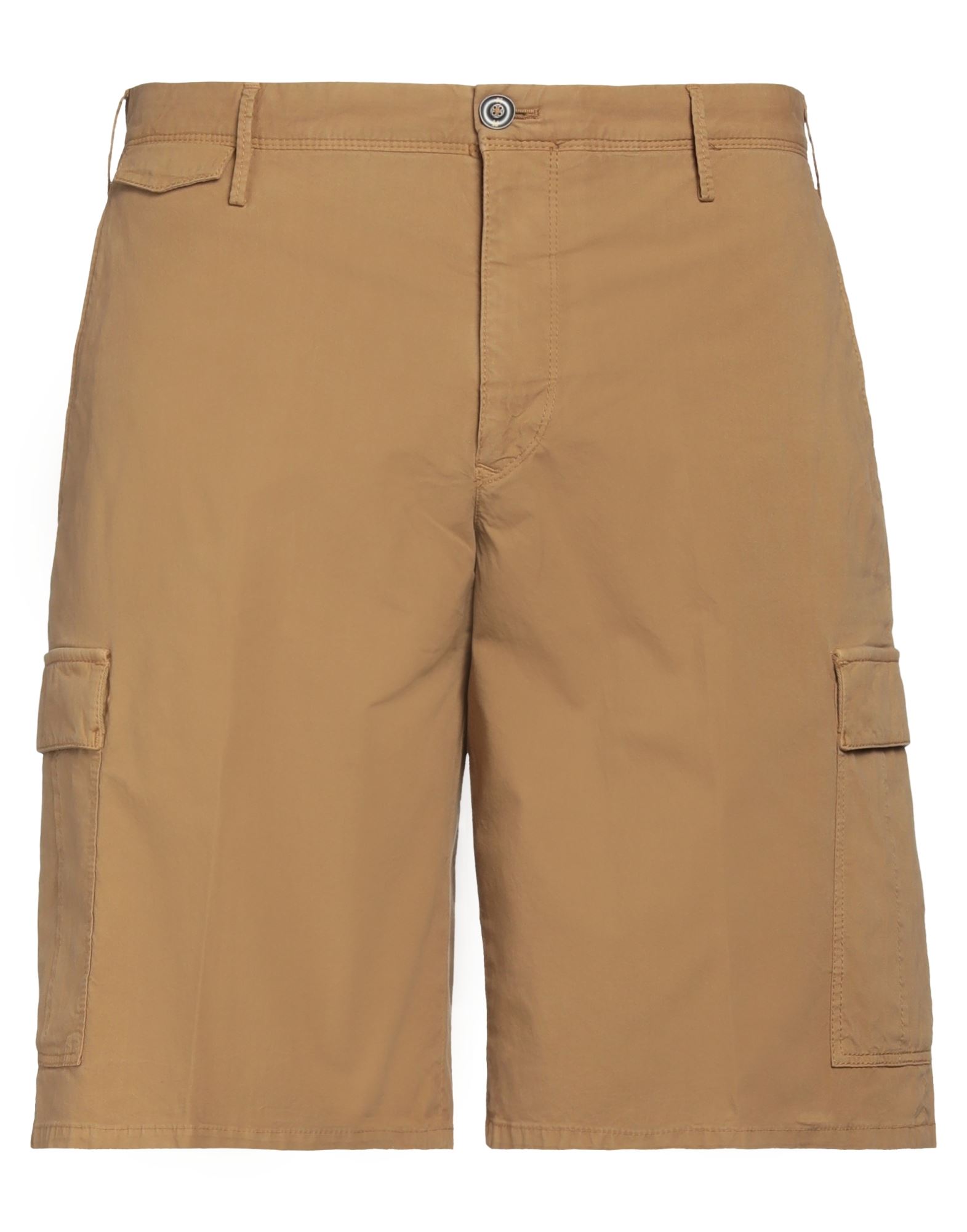 Pt Torino Man Shorts & Bermuda Shorts Sand Size 32 Cotton, Elastane In Beige