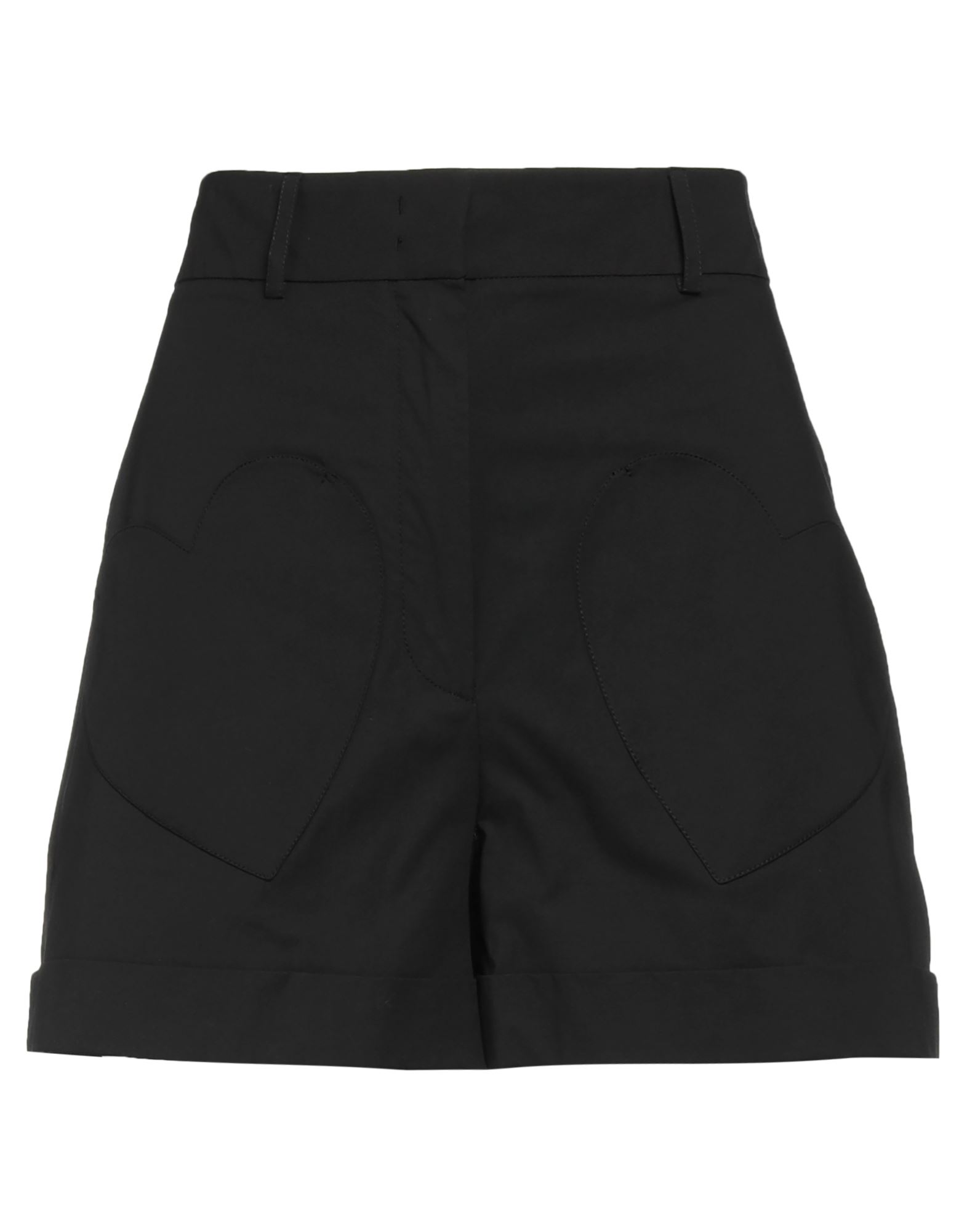 Moschino Woman Shorts & Bermuda Shorts Black Size 6 Cotton, Elastane