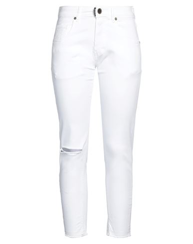 Gaelle Paris Gaëlle Paris Woman Jeans White Size 34 Cotton, Elastomultiester, Elastane
