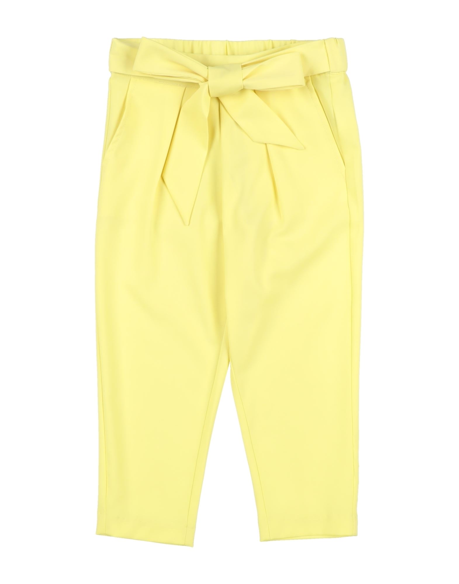 Fun & Fun Kids'  Toddler Girl Pants Yellow Size 5 Polyester, Elastane
