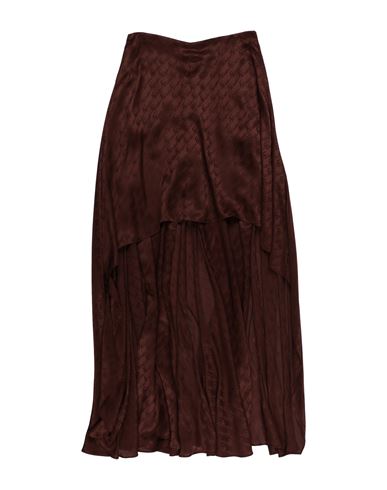 Fendi Woman Pants Cocoa Size 2 Silk In Brown
