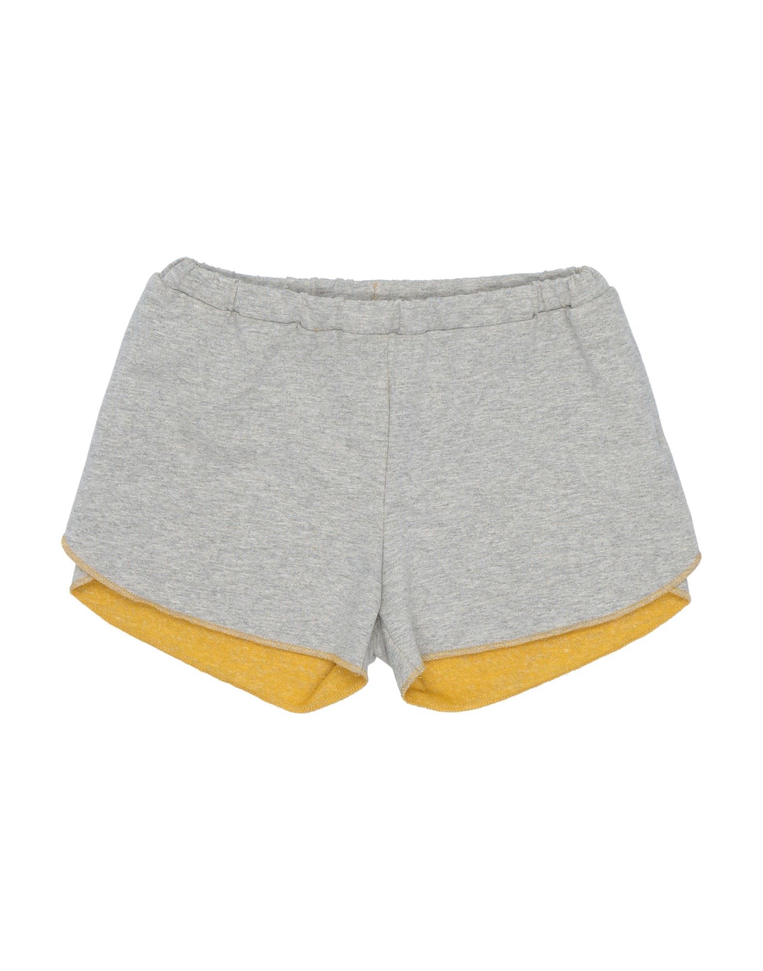 Frugoo Kids'  Toddler Girl Shorts & Bermuda Shorts Grey Size 6 Cotton, Polyester, Elastane