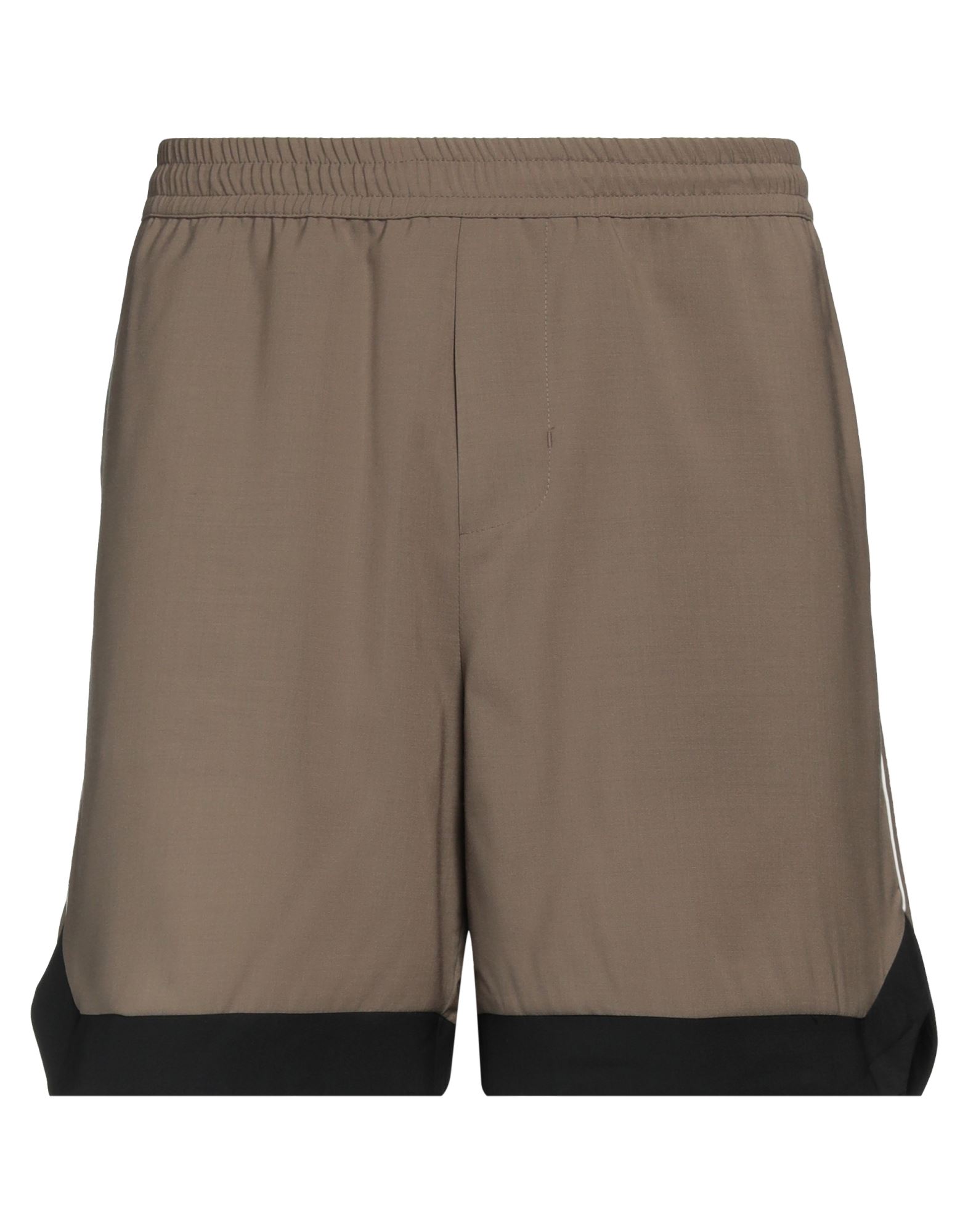 Low Brand Man Shorts & Bermuda Shorts Khaki Size 4 Polyester, Wool, Elastane In Beige