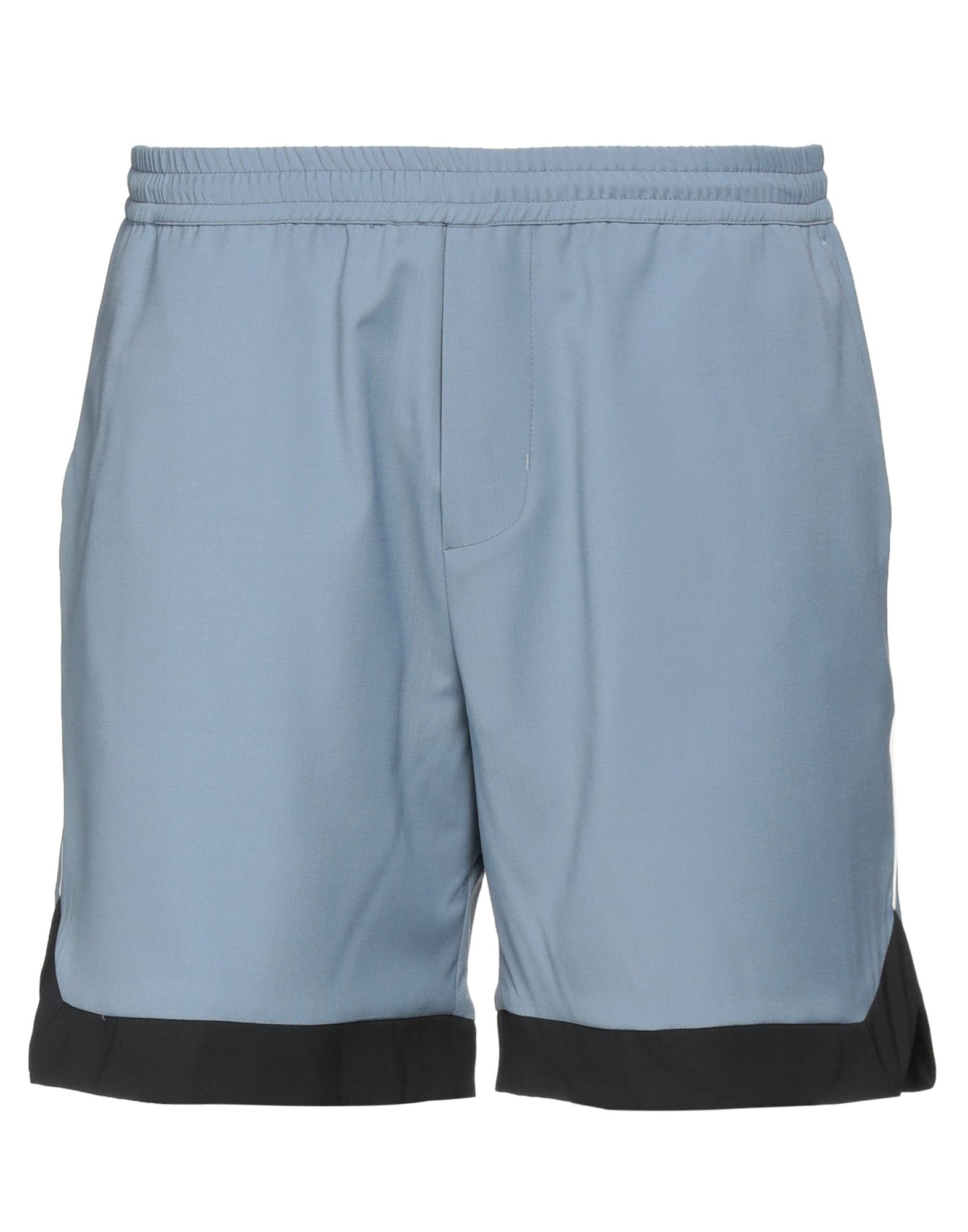Low Brand Man Shorts & Bermuda Shorts Pastel Blue Size 4 Polyester, Wool, Elastane