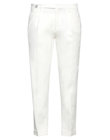 Michael Coal Man Pants Ivory Size 40 Cotton, Elastane In White