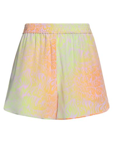 Shop Stella Mccartney Woman Shorts & Bermuda Shorts Orange Size 2-4 Silk