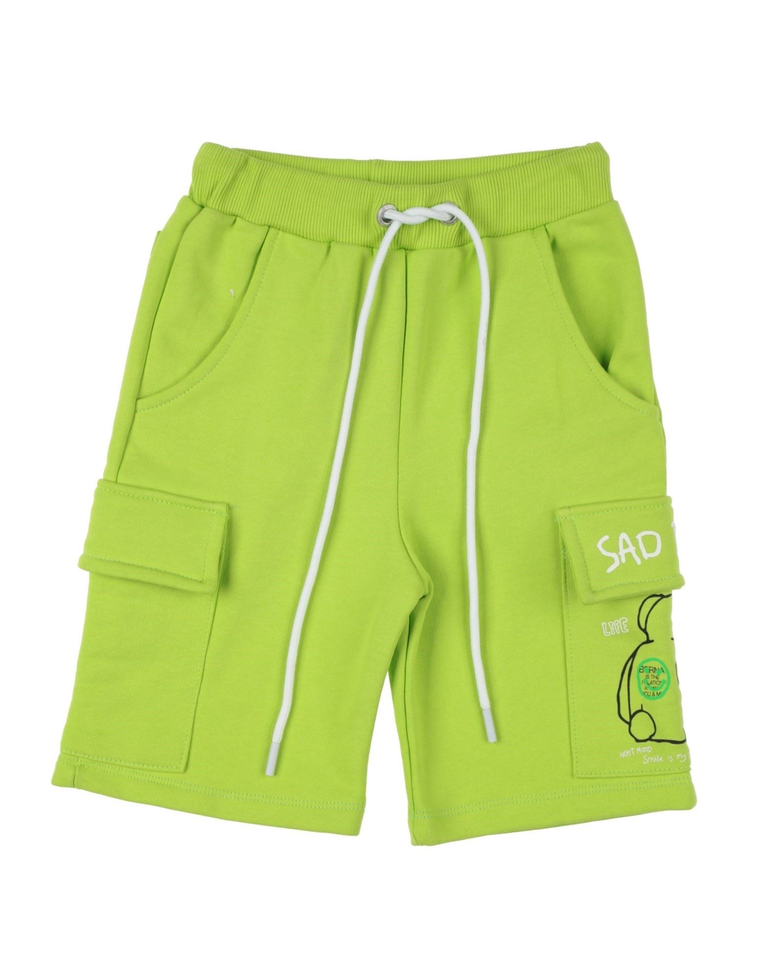 Berna Kids'  Toddler Boy Shorts & Bermuda Shorts Acid Green Size 6 Organic Cotton
