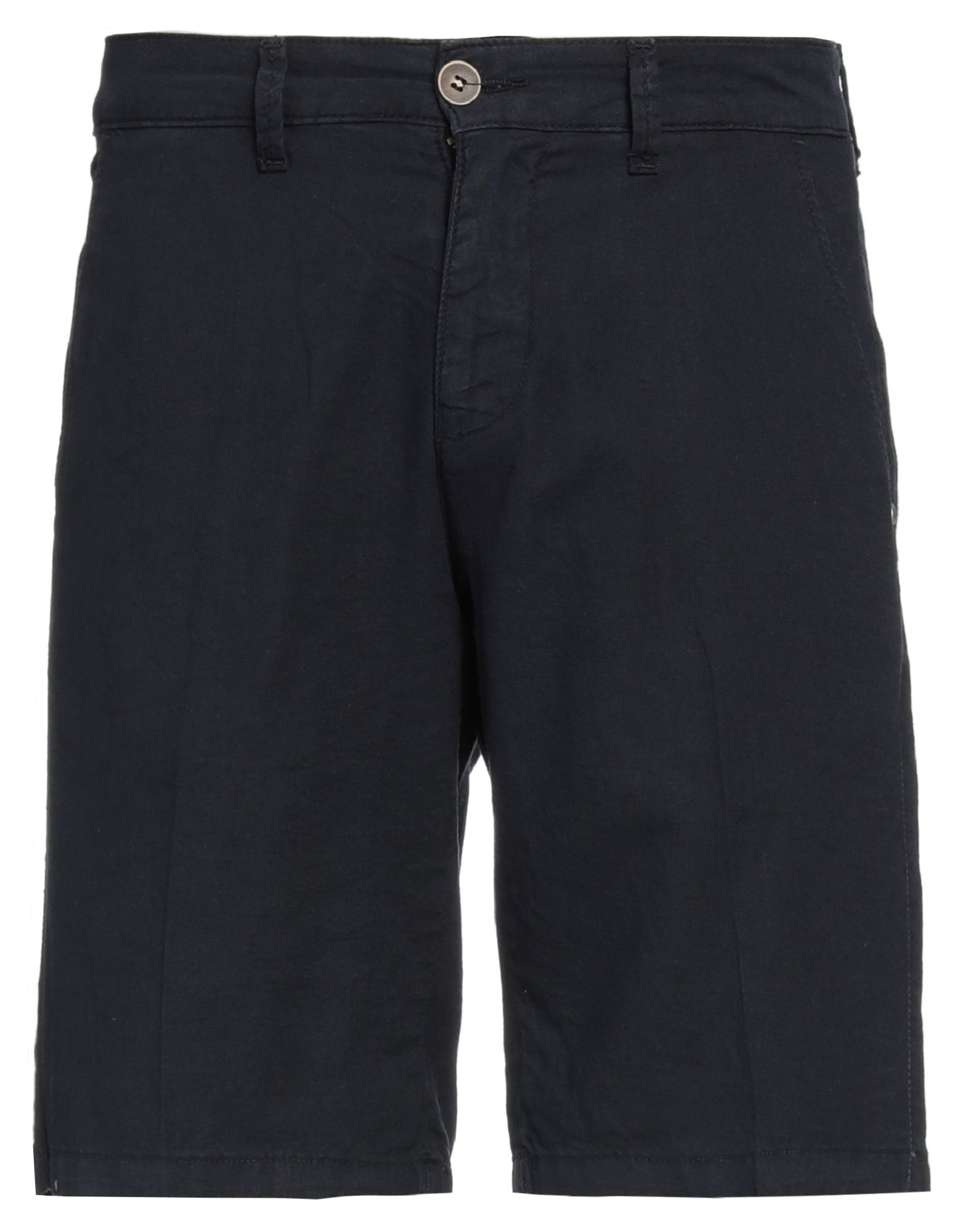 Take-two Man Shorts & Bermuda Shorts Midnight Blue Size 29 Linen, Cotton