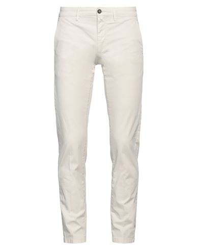 Siviglia Man Pants Ivory Size 38 Cotton, Elastane In White