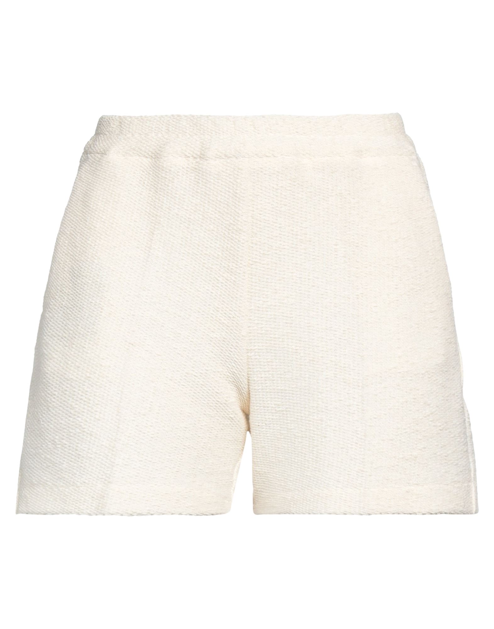 T-jacket By Tonello Woman Shorts & Bermuda Shorts Ivory Size M Cotton, Polyester, Polyamide In White