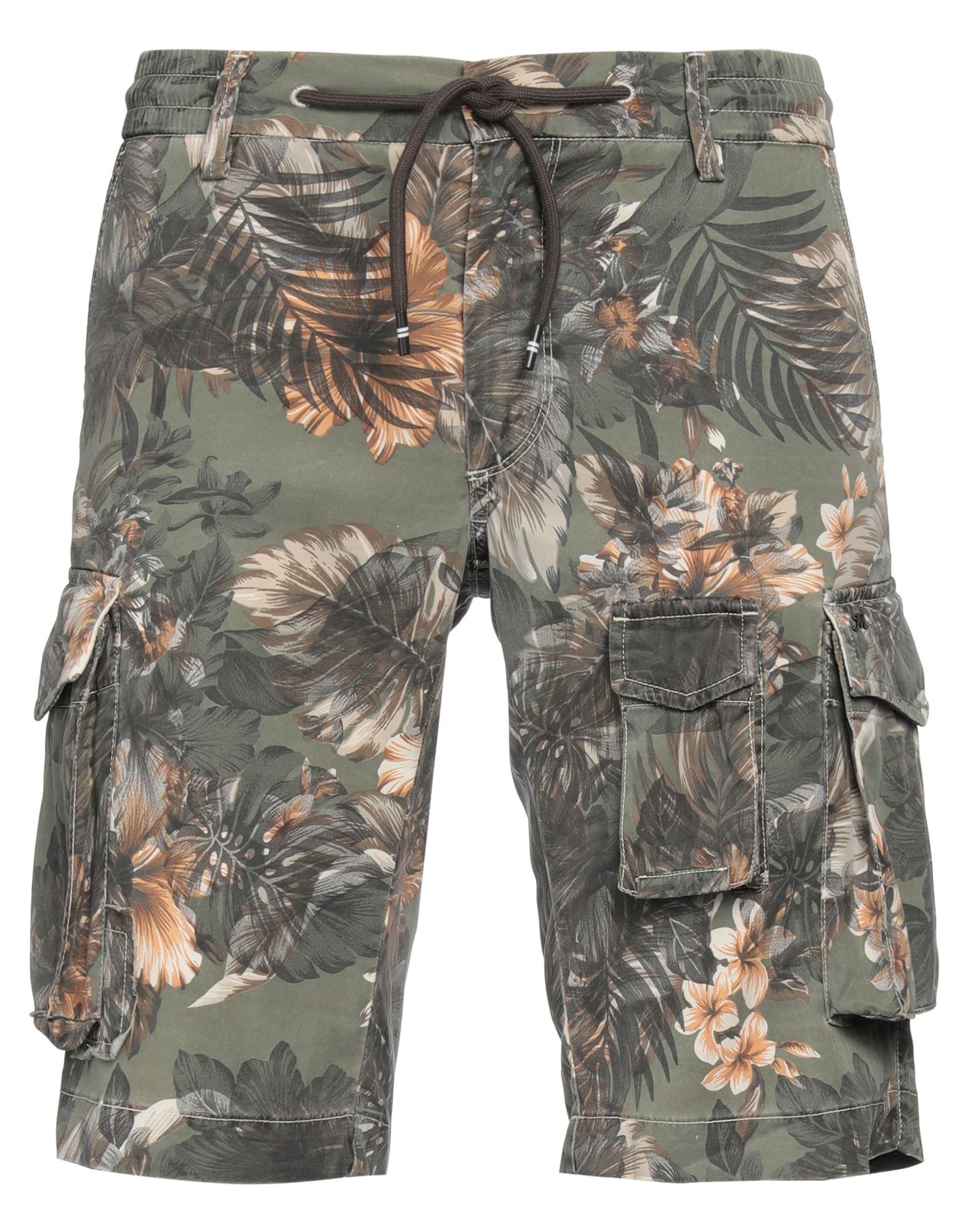 Mason's Man Shorts & Bermuda Shorts Military Green Size 38 Lyocell, Elastane