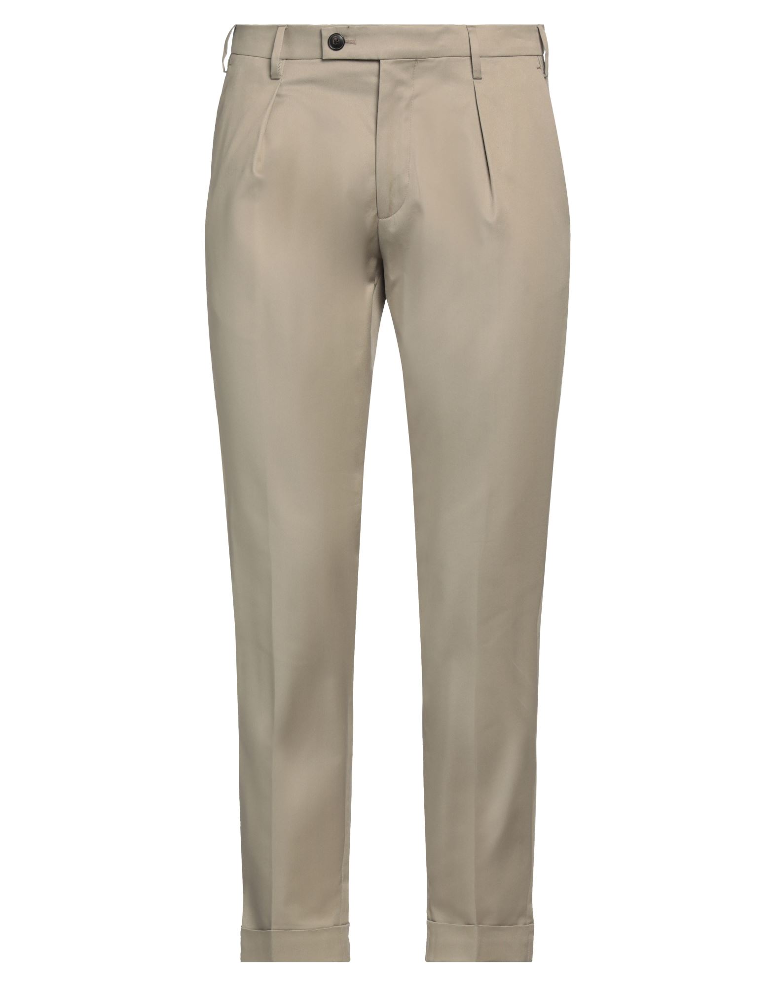 Michele Carbone Man Pants Khaki Size 35 Cotton, Elastane In Beige