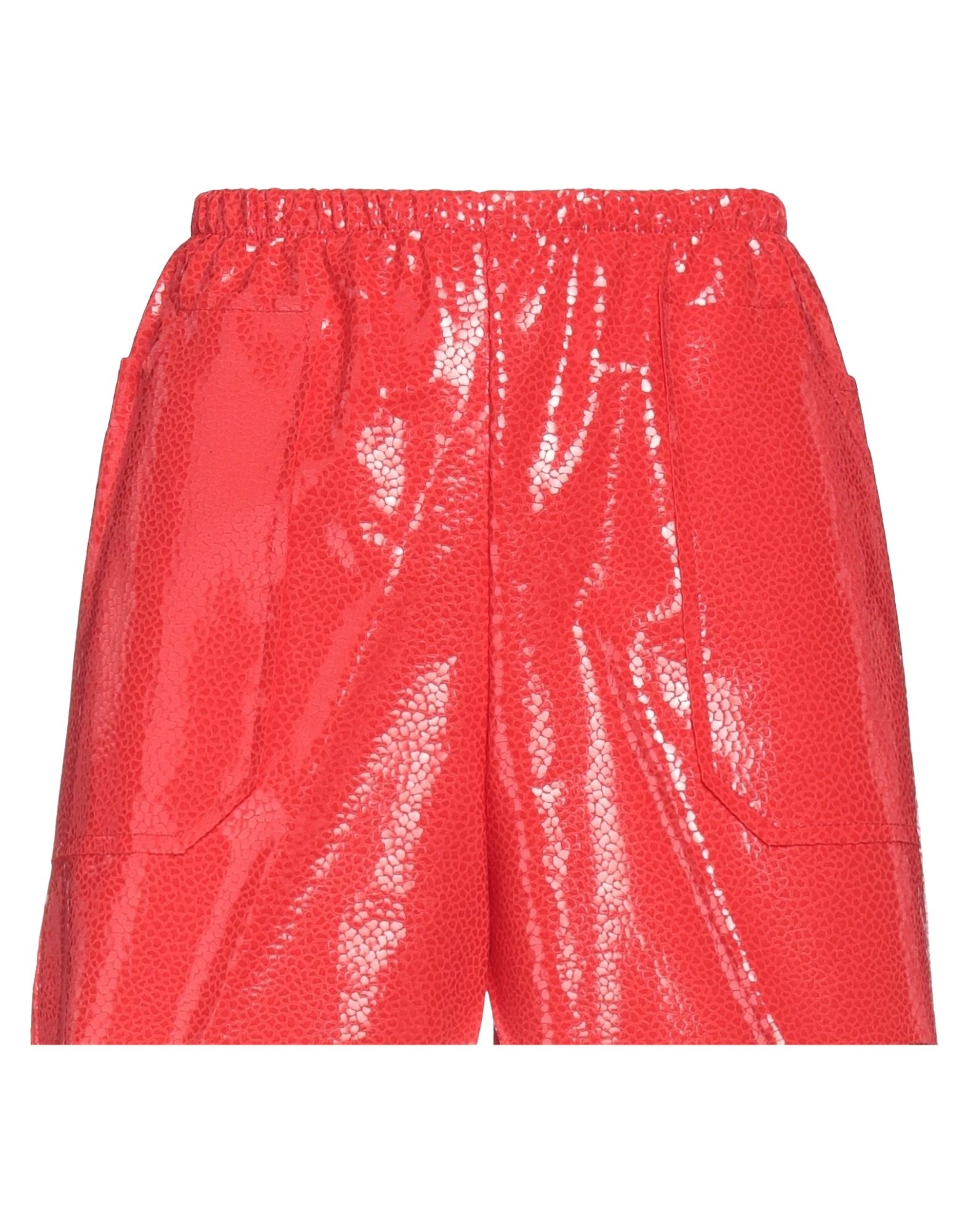 La Fille Des Fleurs Woman Shorts & Bermuda Shorts Red Size S Polyamide, Elastane