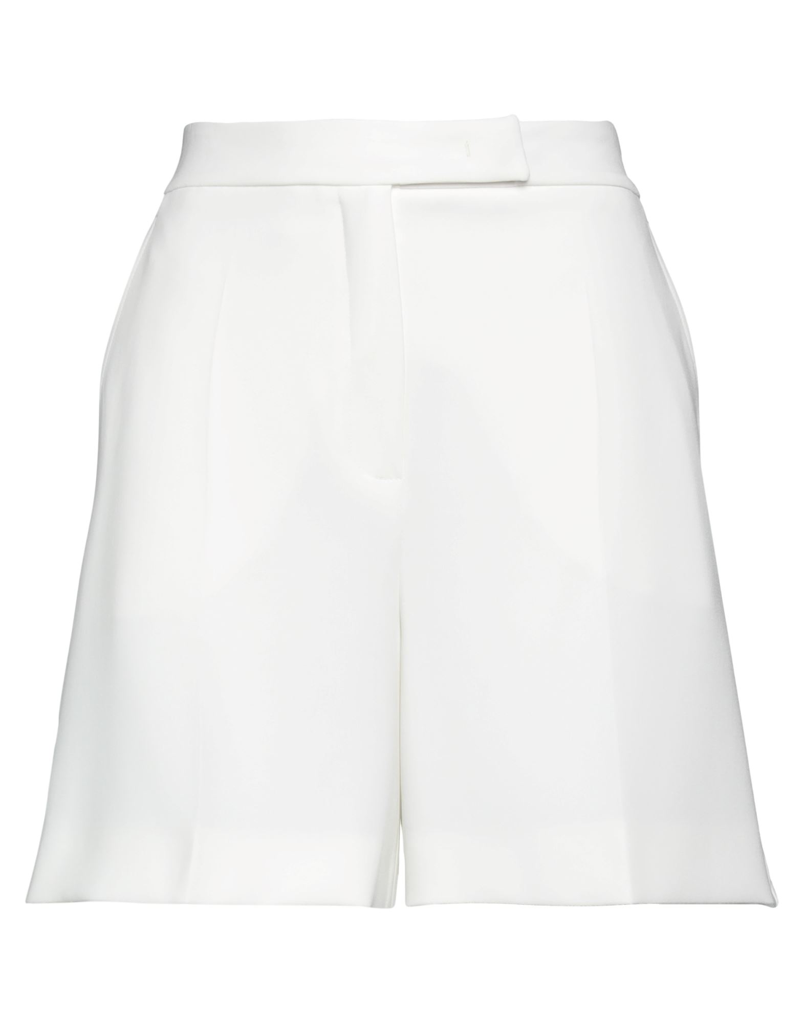 Max Mara Woman Shorts & Bermuda Shorts Ivory Size 8 Triacetate, Polyester In White