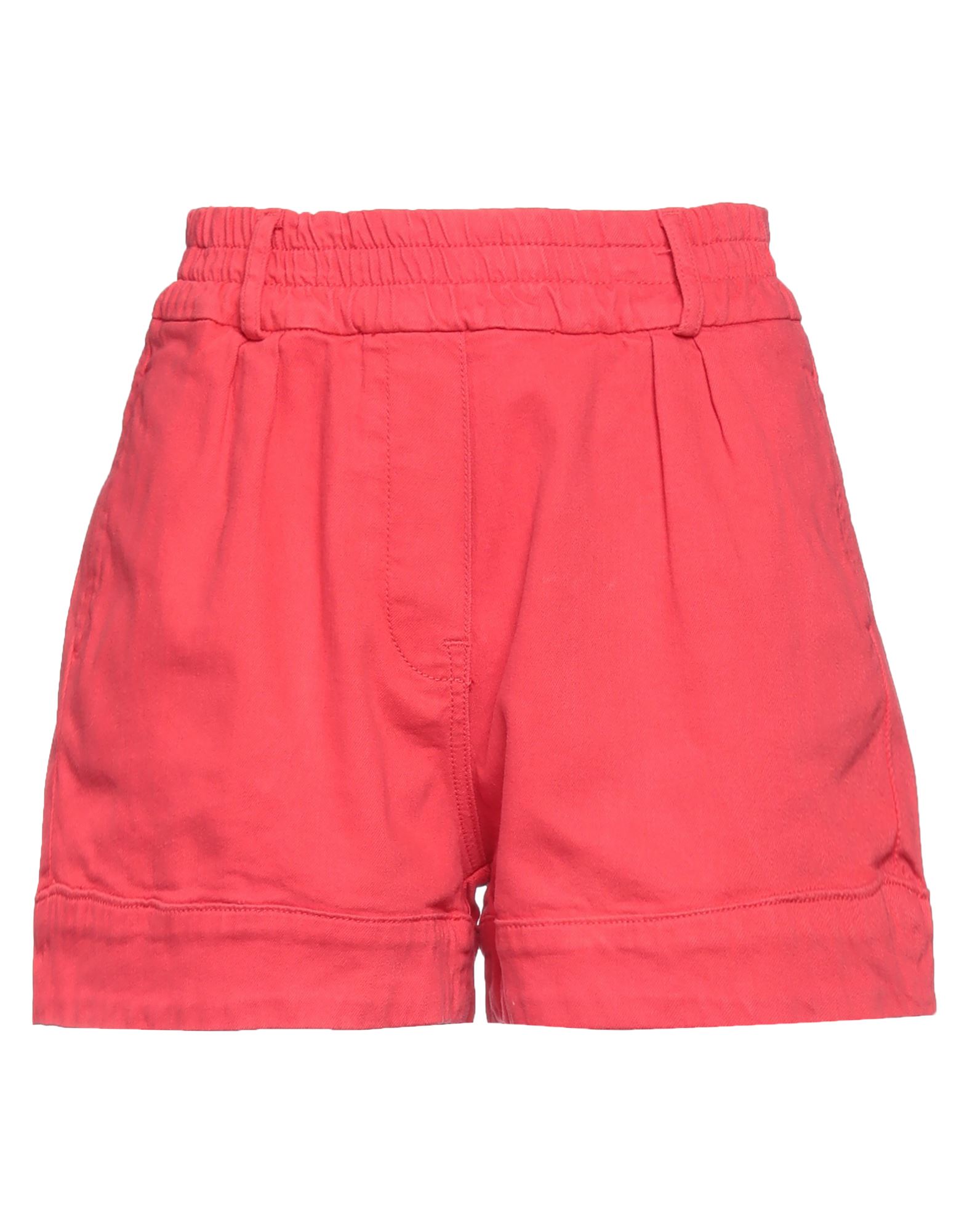 Ottod'ame Denim Shorts In Red