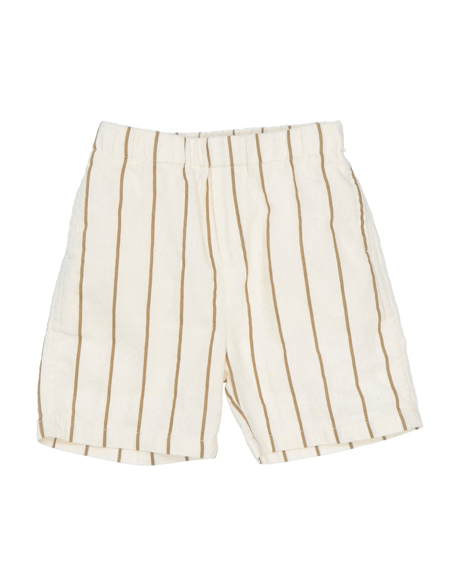 Babe And Tess Kids' Babe & Tess Newborn Girl Shorts & Bermuda Shorts Ivory Size 3 Cotton In White