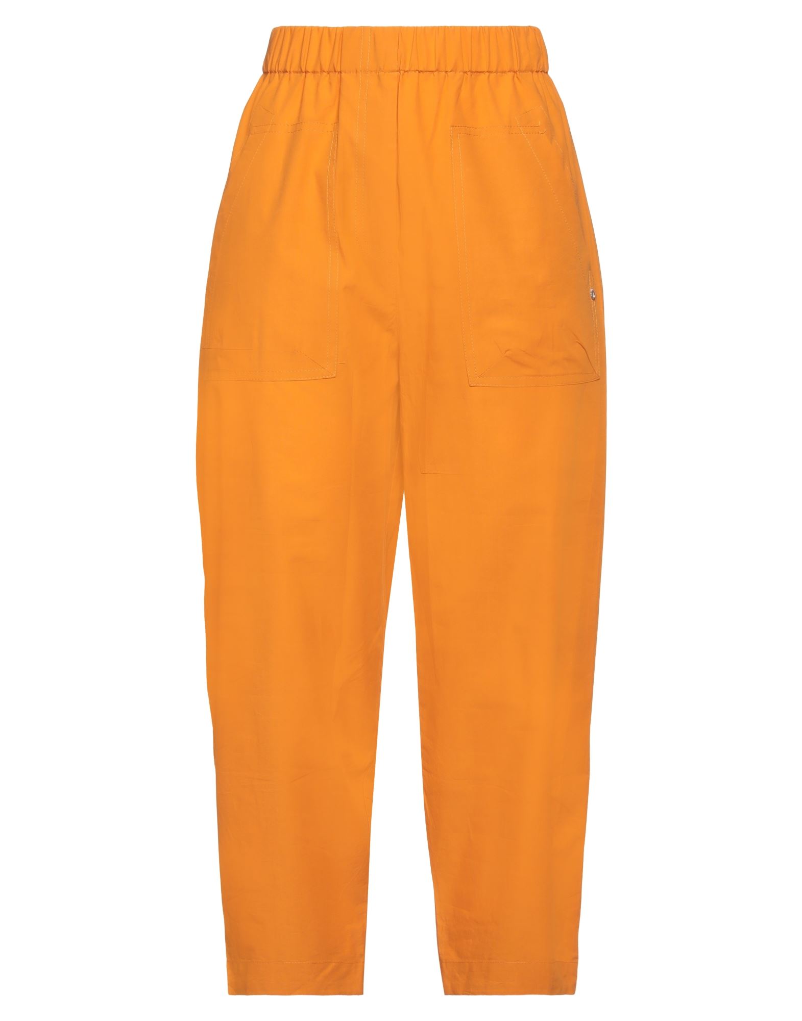 Ottod'ame Woman Pants Orange Size 6 Cotton