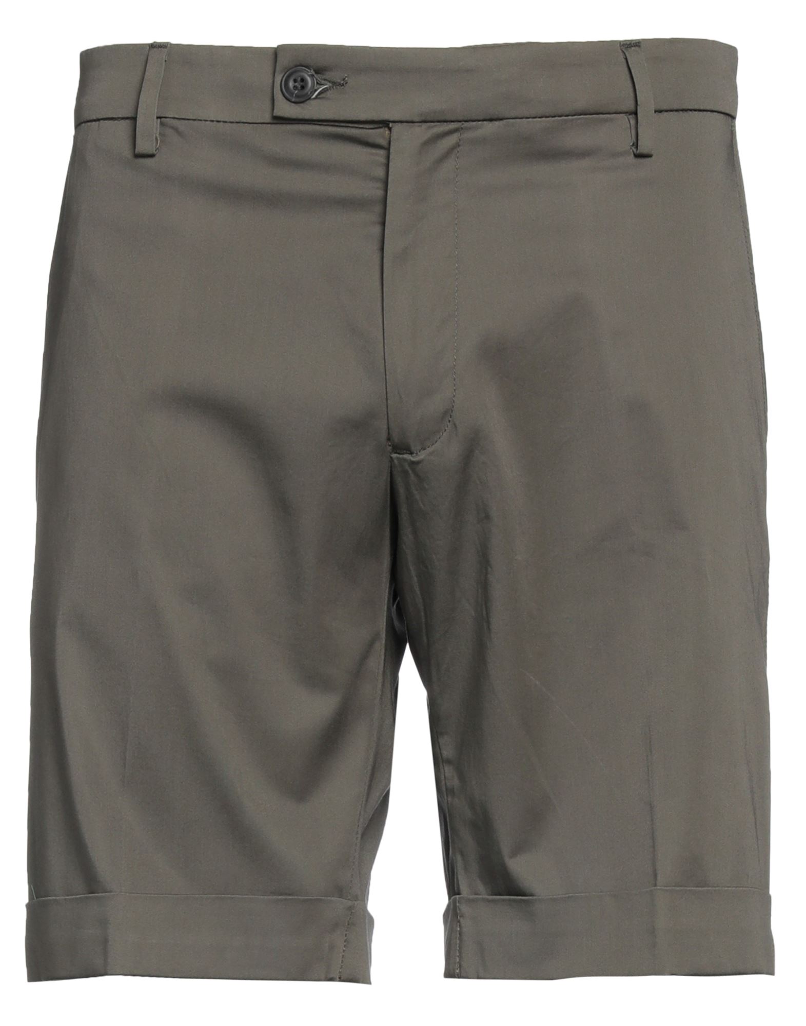 Michael Coal Man Shorts & Bermuda Shorts Dark Green Size 37 Cotton, Elastane