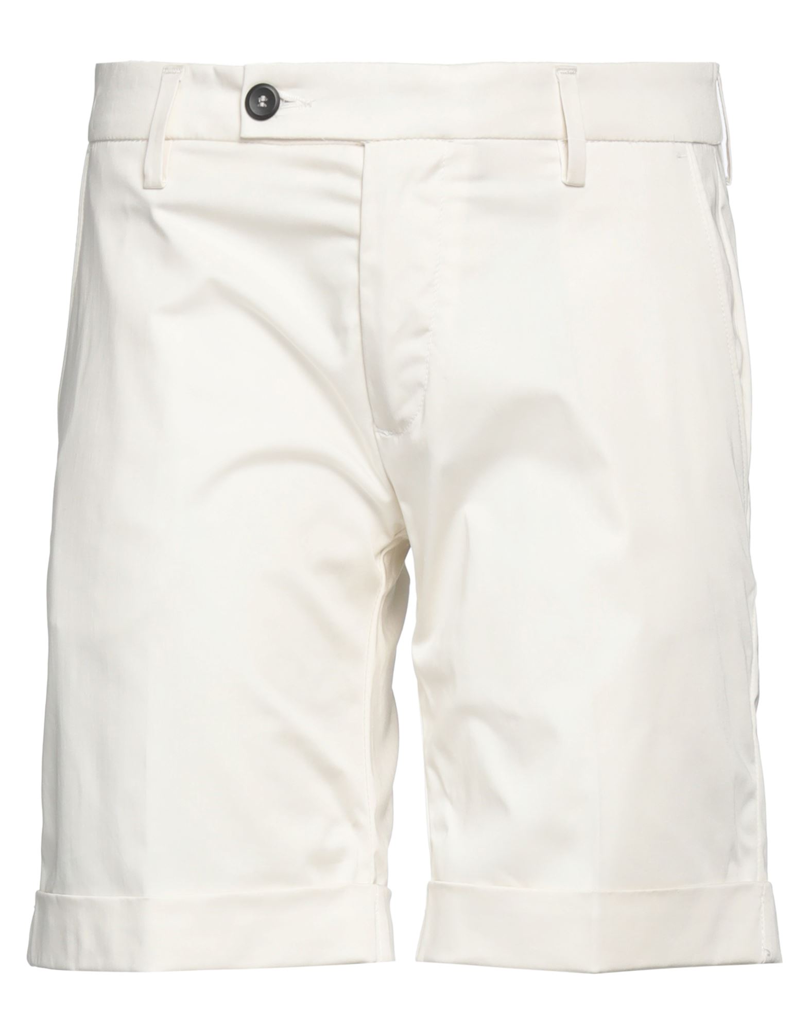 Michael Coal Man Shorts & Bermuda Shorts Ivory Size 31 Cotton, Elastane In White