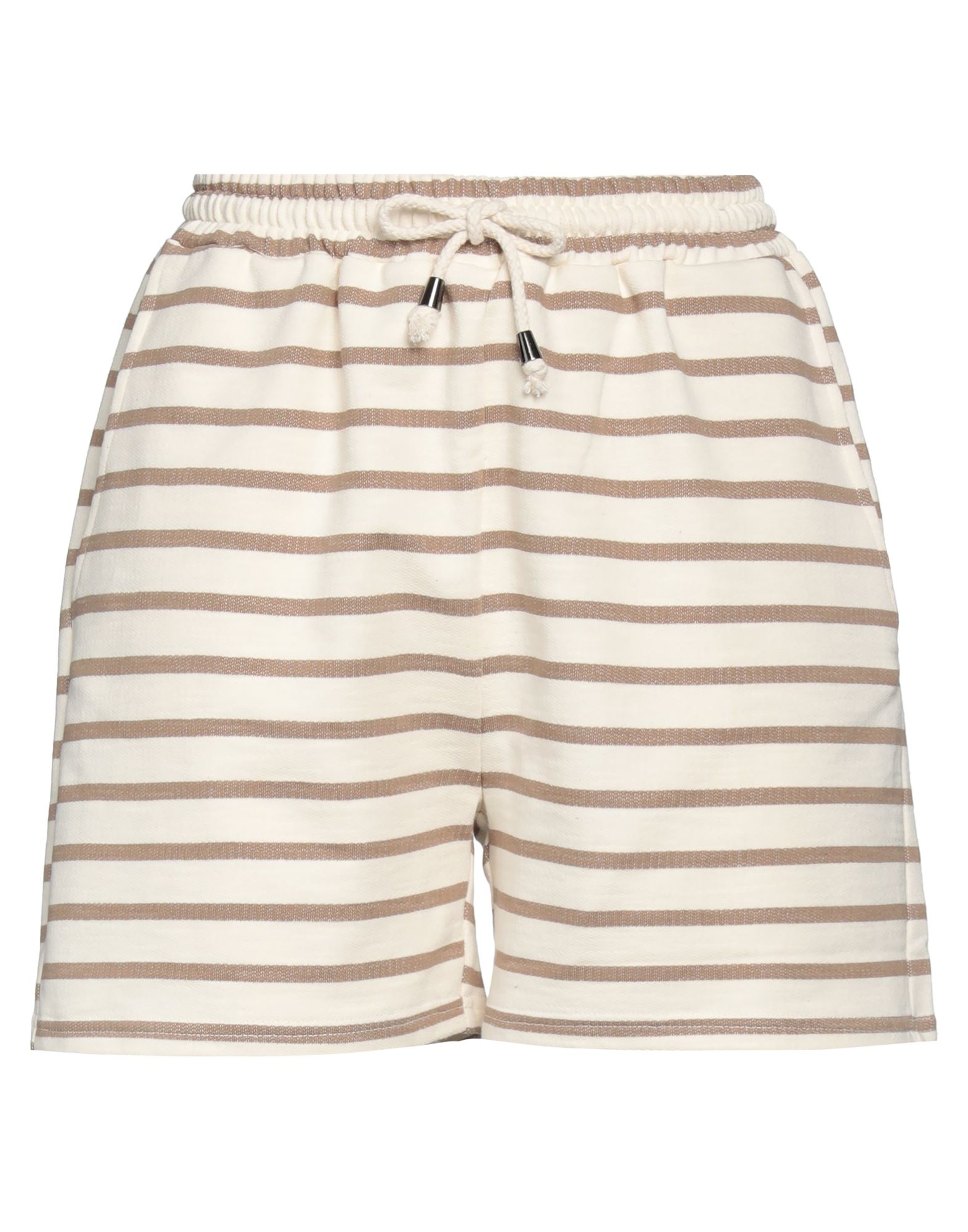 Aragona Woman Shorts & Bermuda Shorts Beige Size 6 Cotton