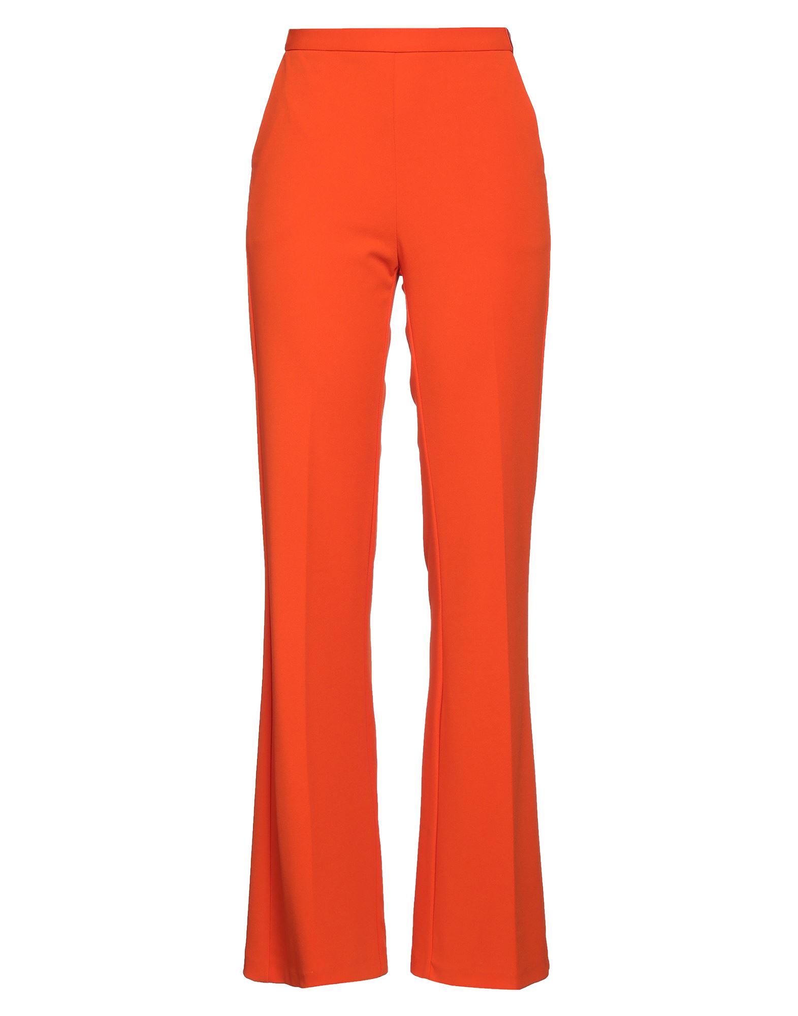 Shop Imperial Woman Pants Orange Size Xs Polyester, Elastane