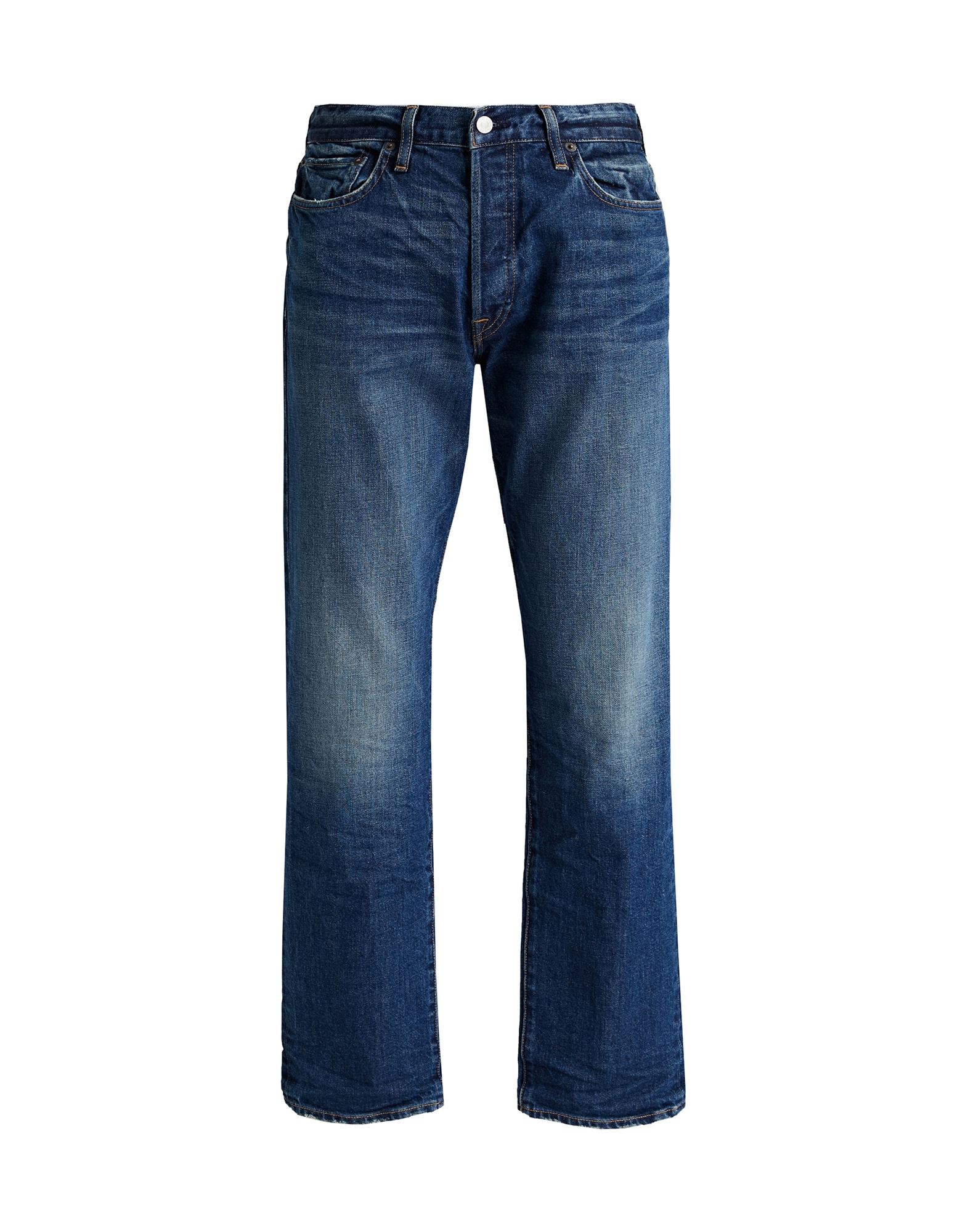 Re/done Man Jeans Blue Size 33w-32l Cotton, Polyurethane