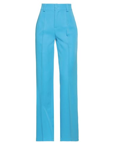 H2o Italia Woman Pants Azure Size 4 Polyester, Elastane In Blue