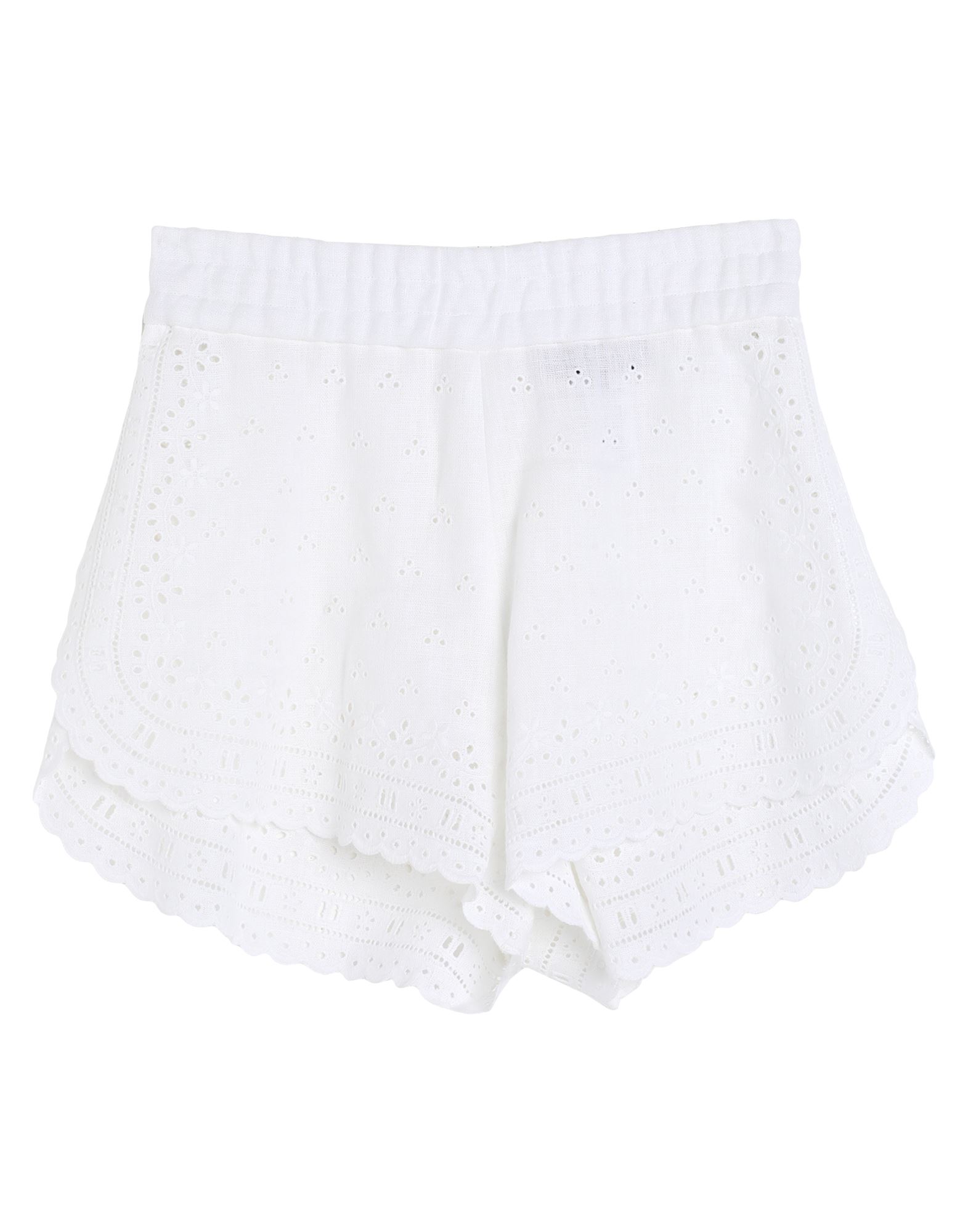 Dolce & Gabbana Woman Shorts & Bermuda Shorts Off White Size 4 Linen In Bianco Ottico